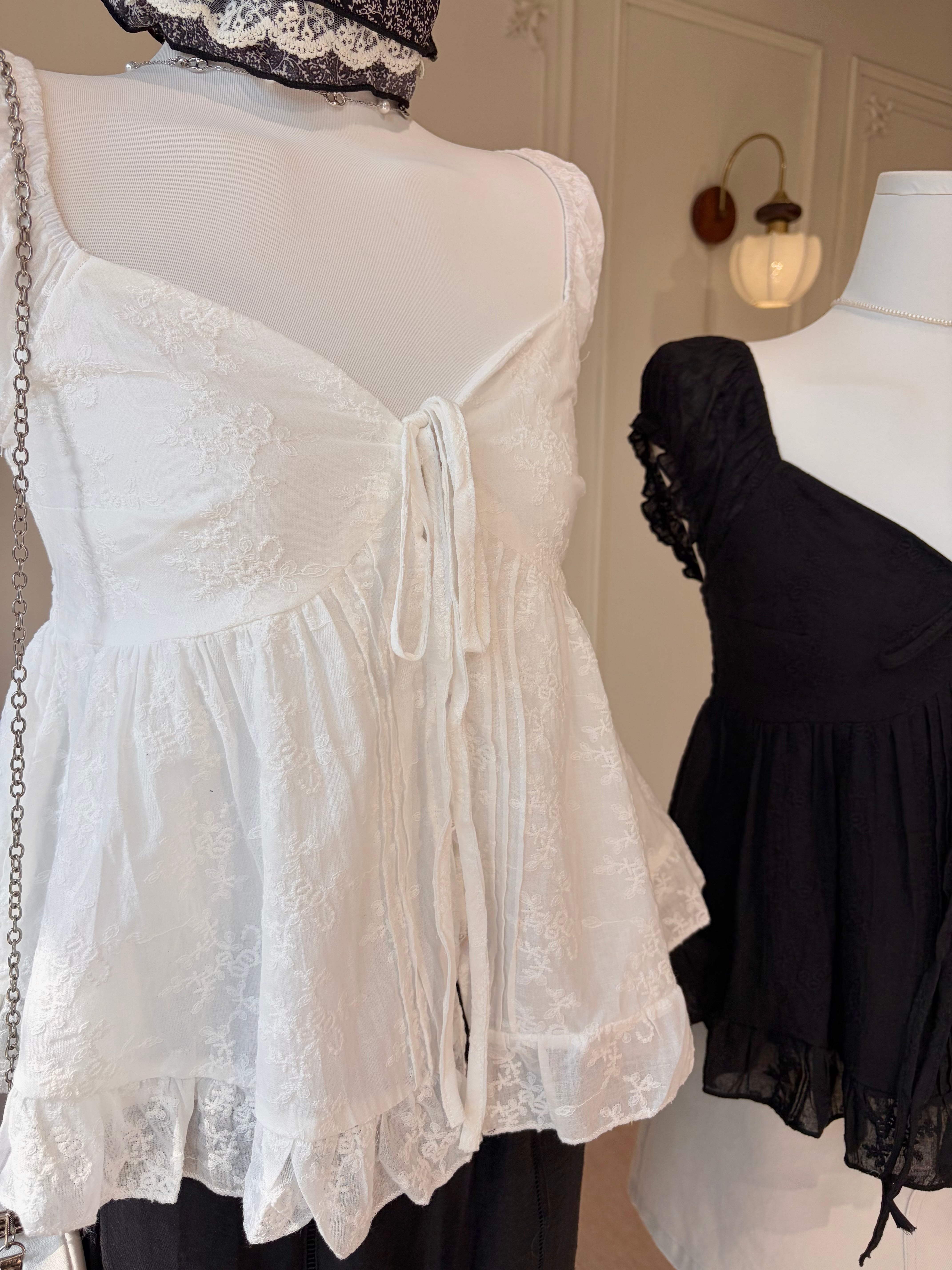 Cara Lace Babydoll Top