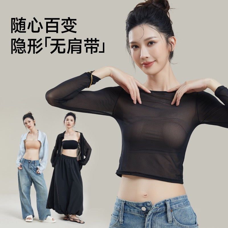 SeamlessTubeBra 无痕防滑 粉底液无肩带内衣