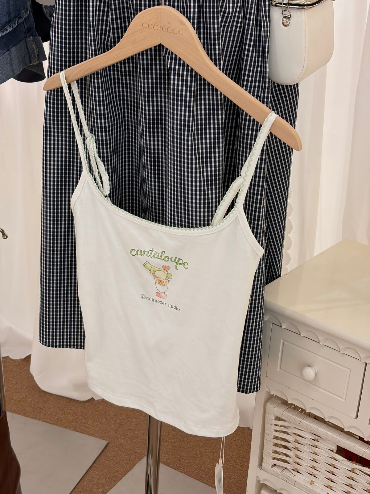Callie Fruit Embroidery Cami Top