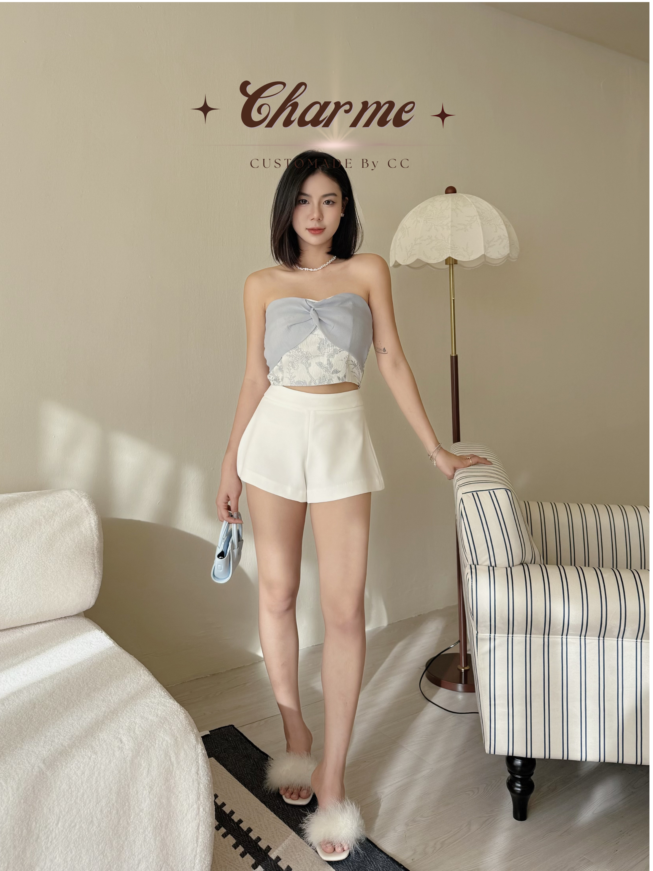 Perfect A Shorts (Beige)