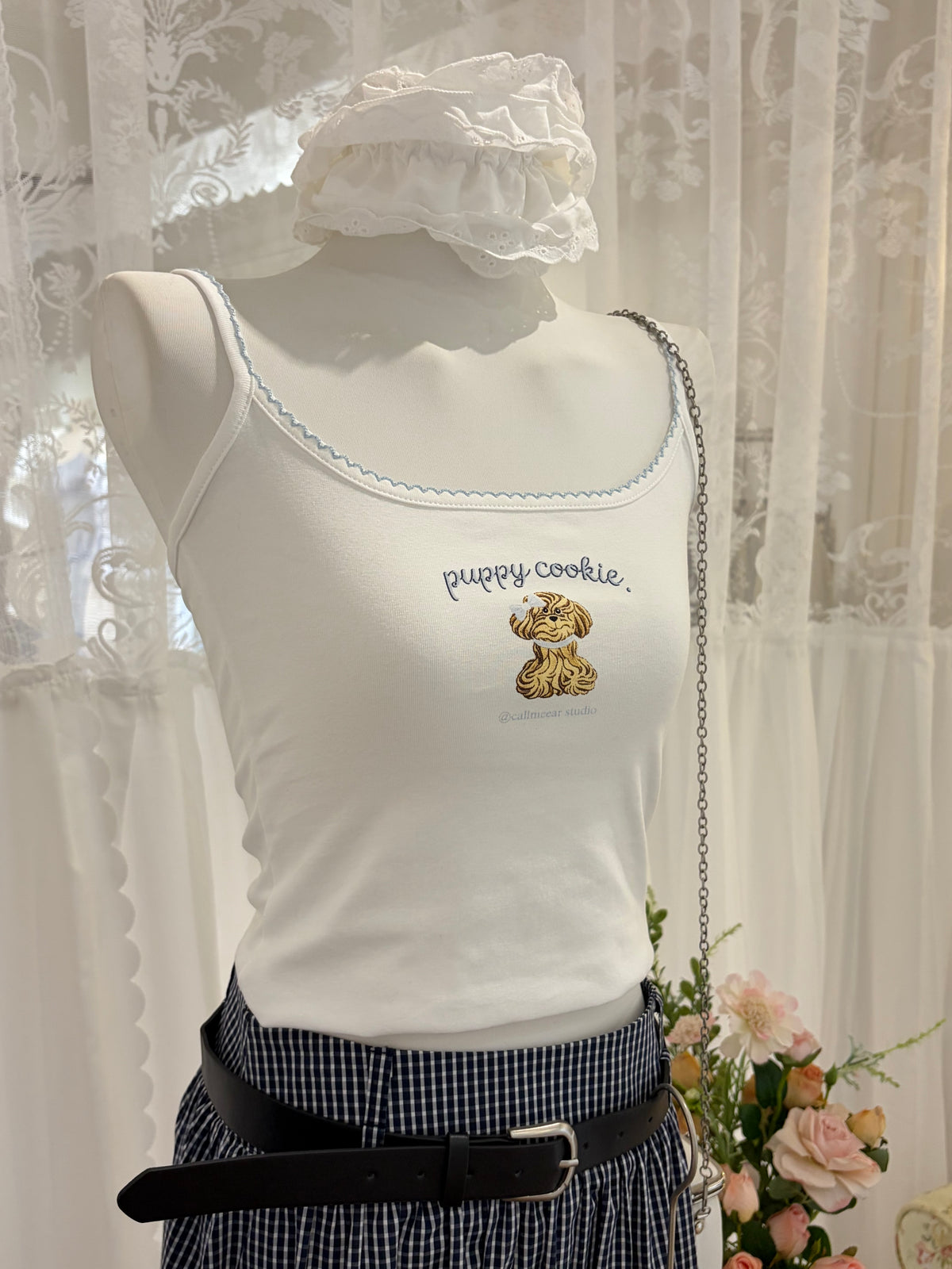 Callie Fruit Embroidery Cami Top
