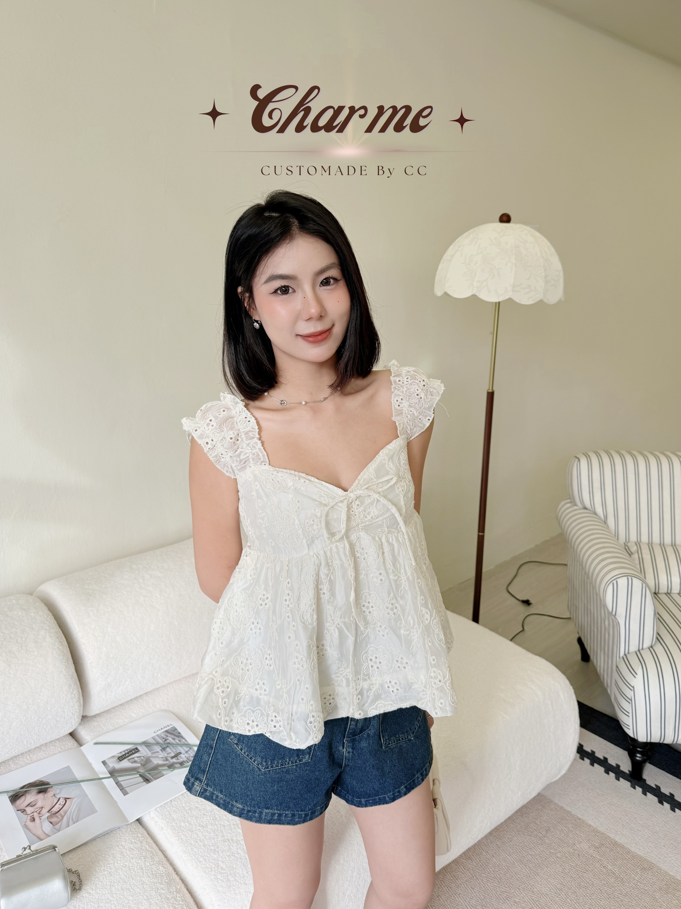 Muse Pocket Denim Shorts (with belt)