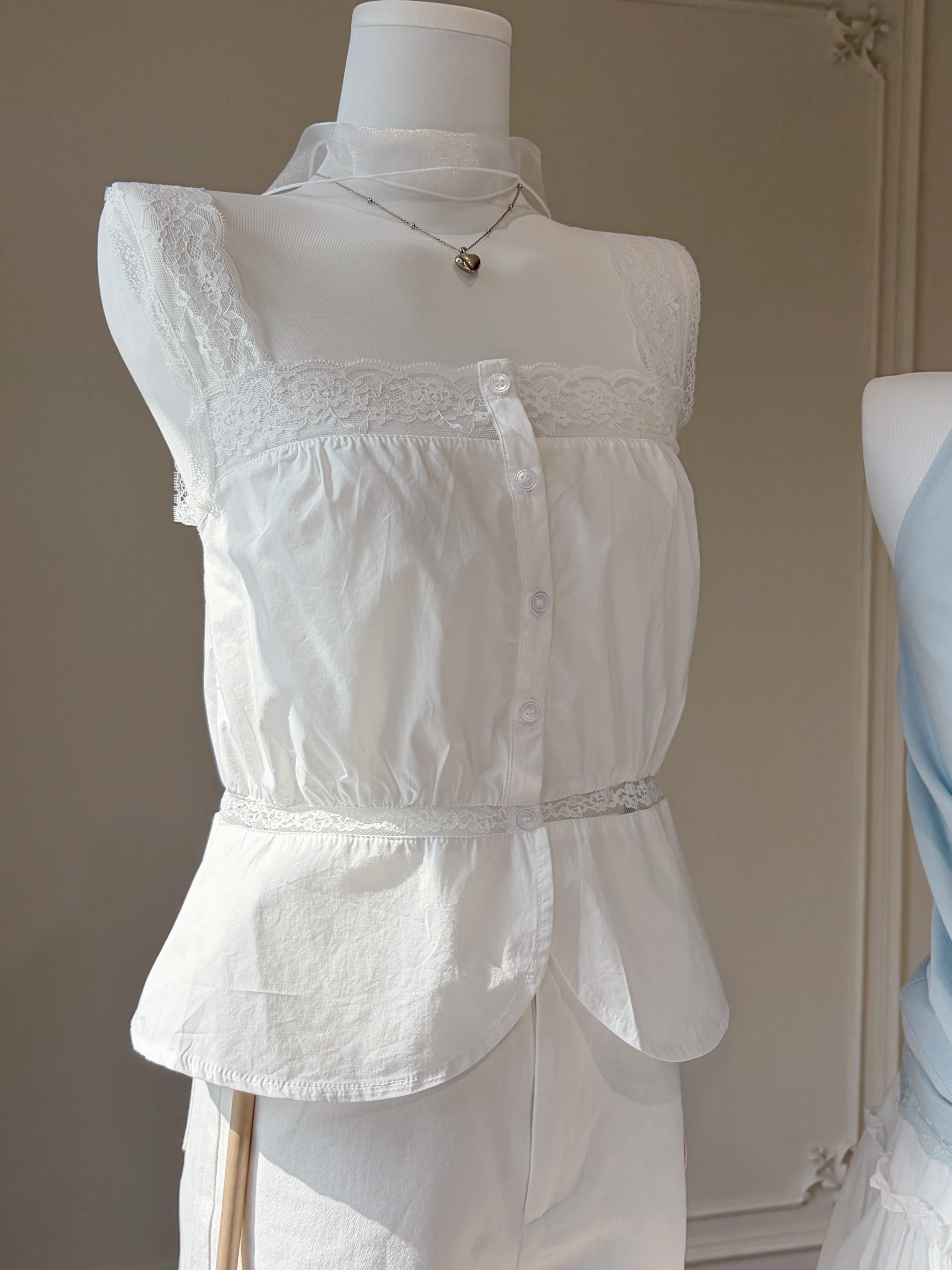 Lace Muse Square Neck Top
