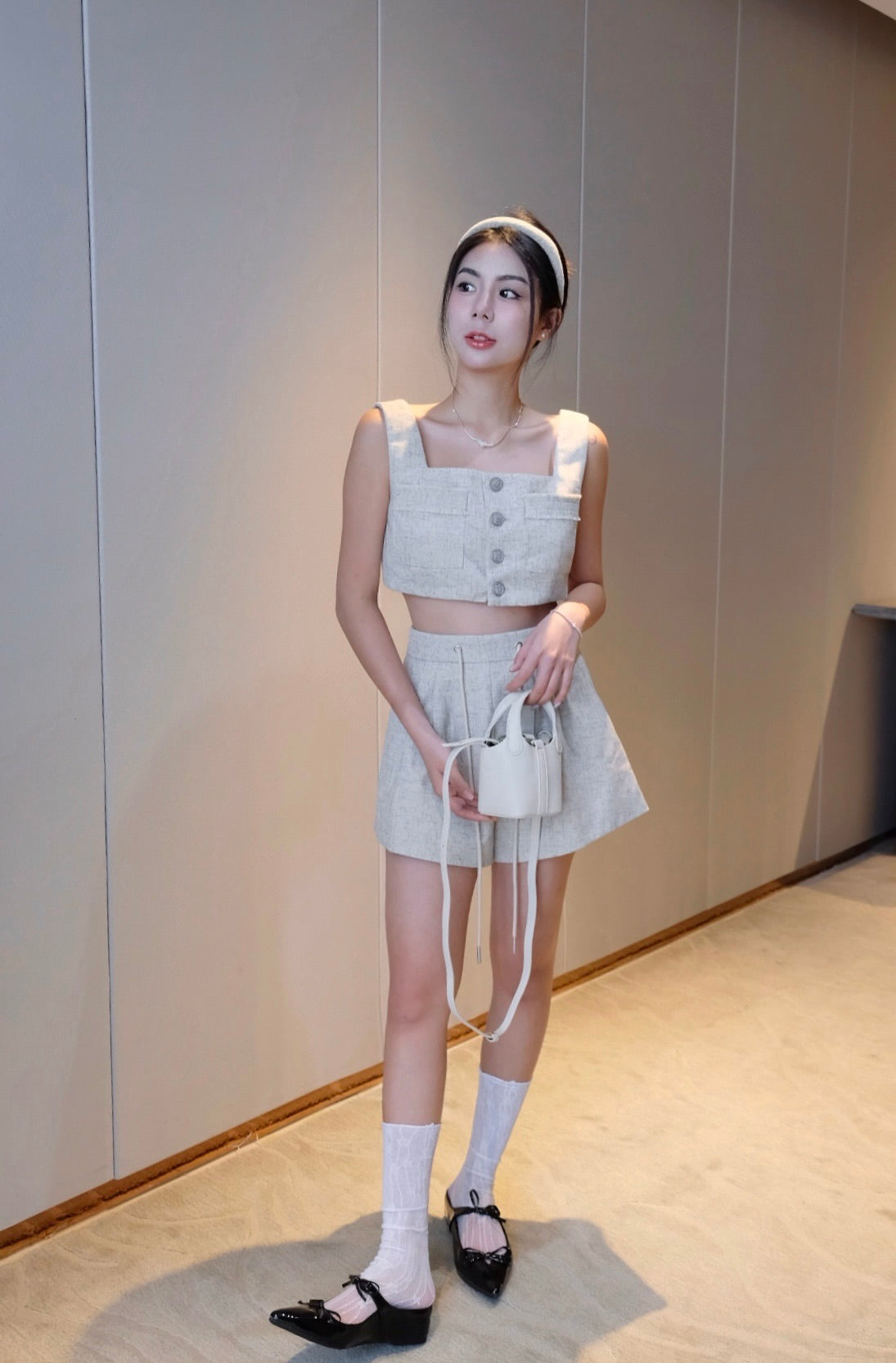 𝘾𝙃𝘼𝙍𝙈𝙀 Ophelia Tweed Shorts