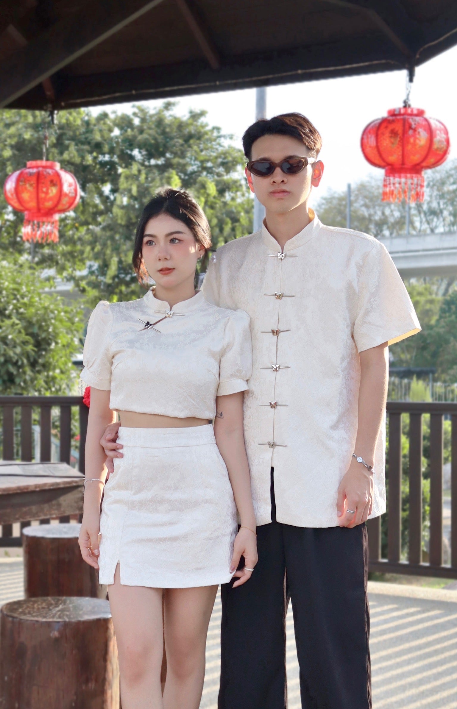 ♥️𝘾𝙃𝘼𝙍𝙈𝙀 盈千旗袍 in Pearl