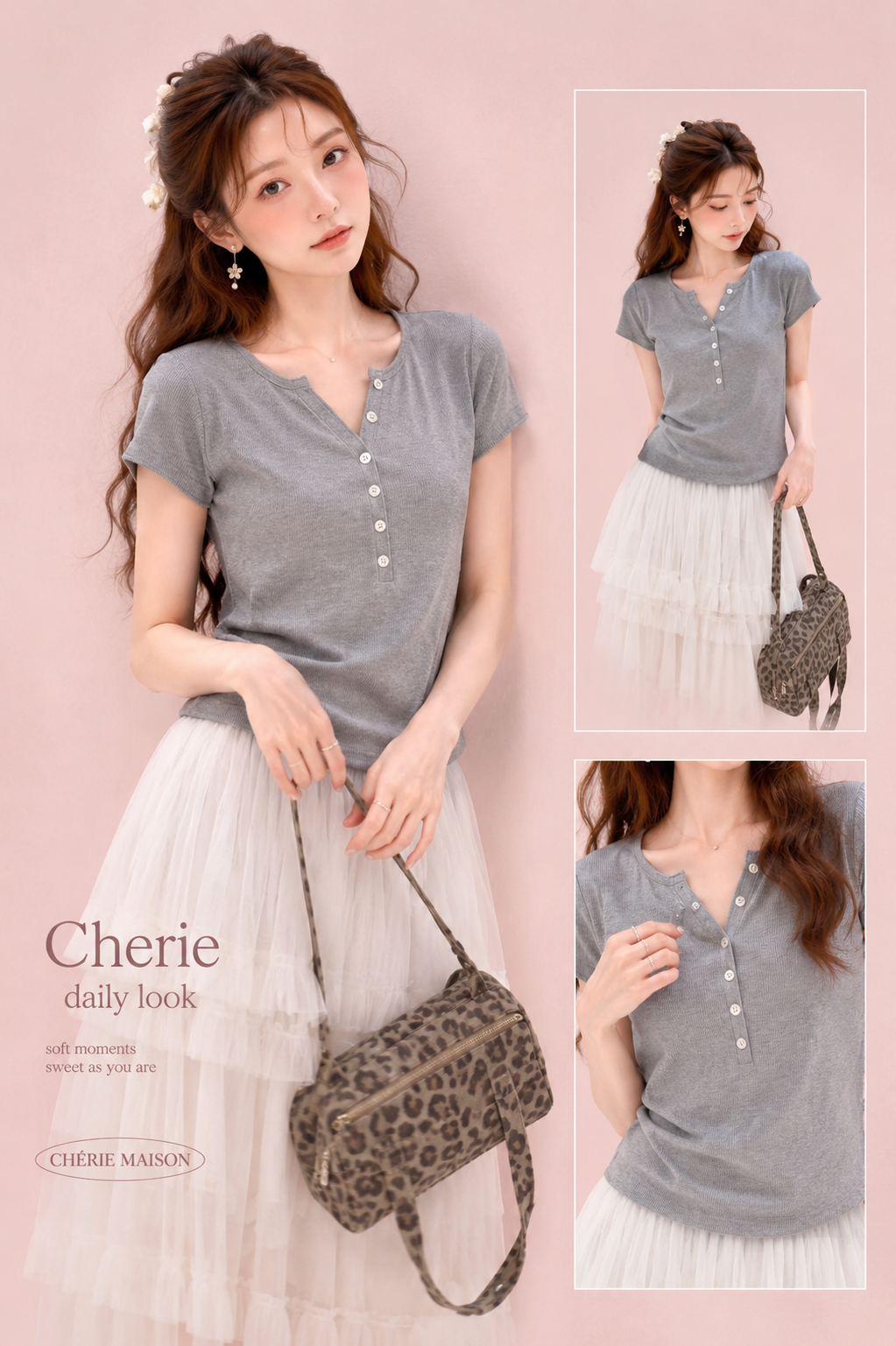 Soft Daily Henley Top