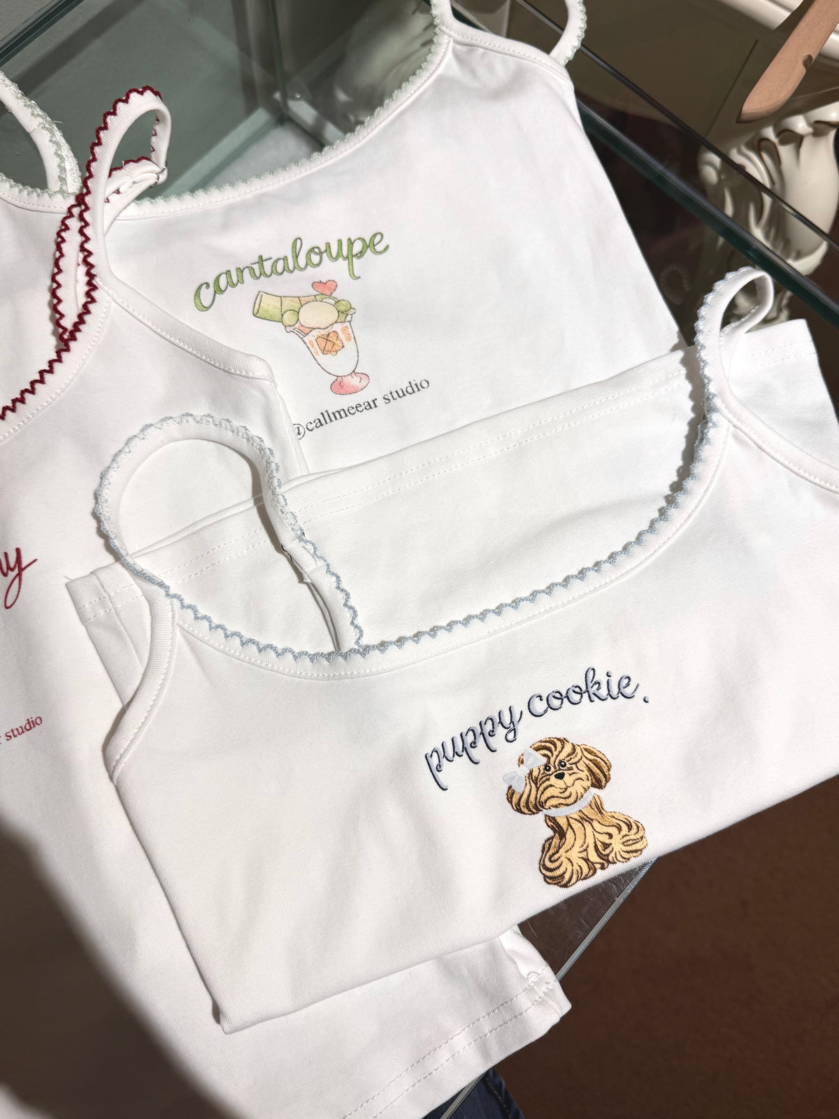 Callie Fruit Embroidery Cami Top