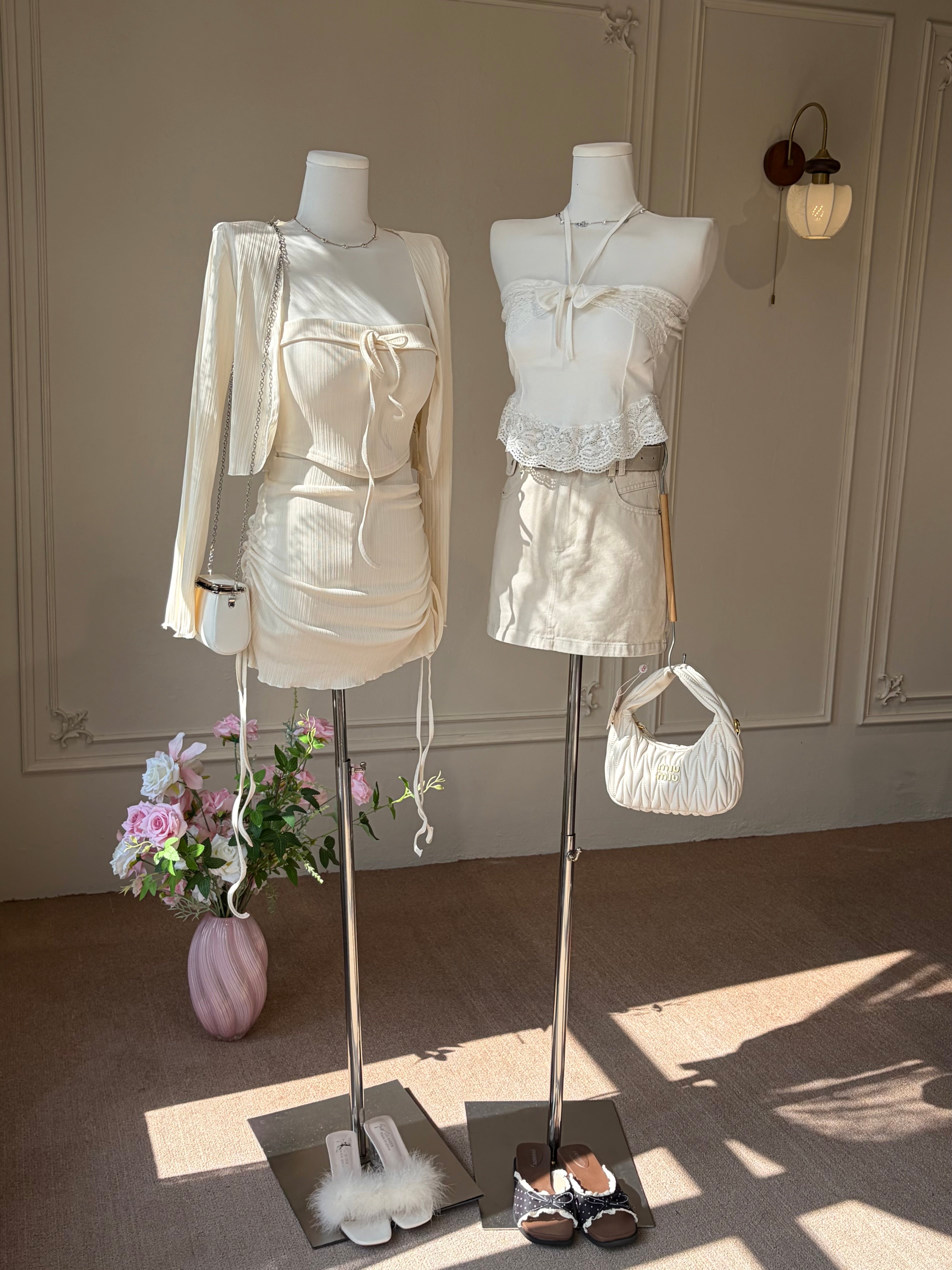 Belle’s Denim Mini Skirt (with Belt)