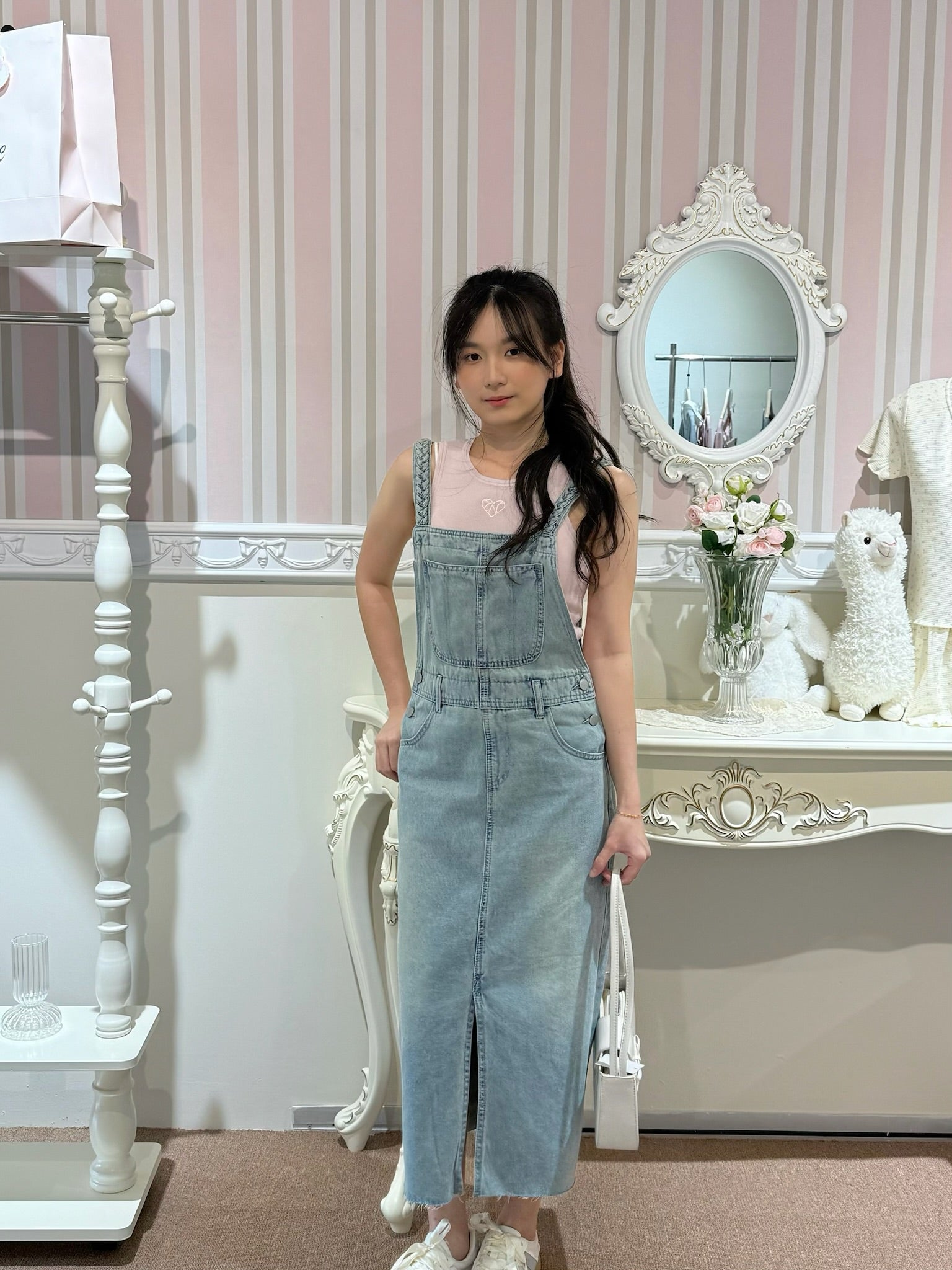 Strappy Denim Dress