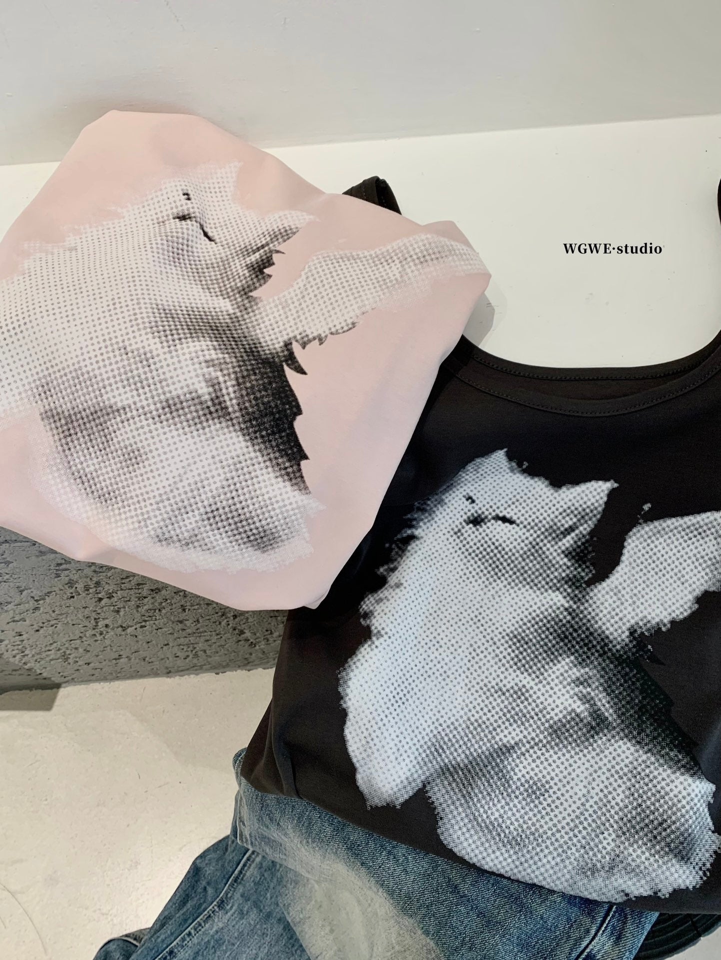 W8828 美式小猫咪背心裙