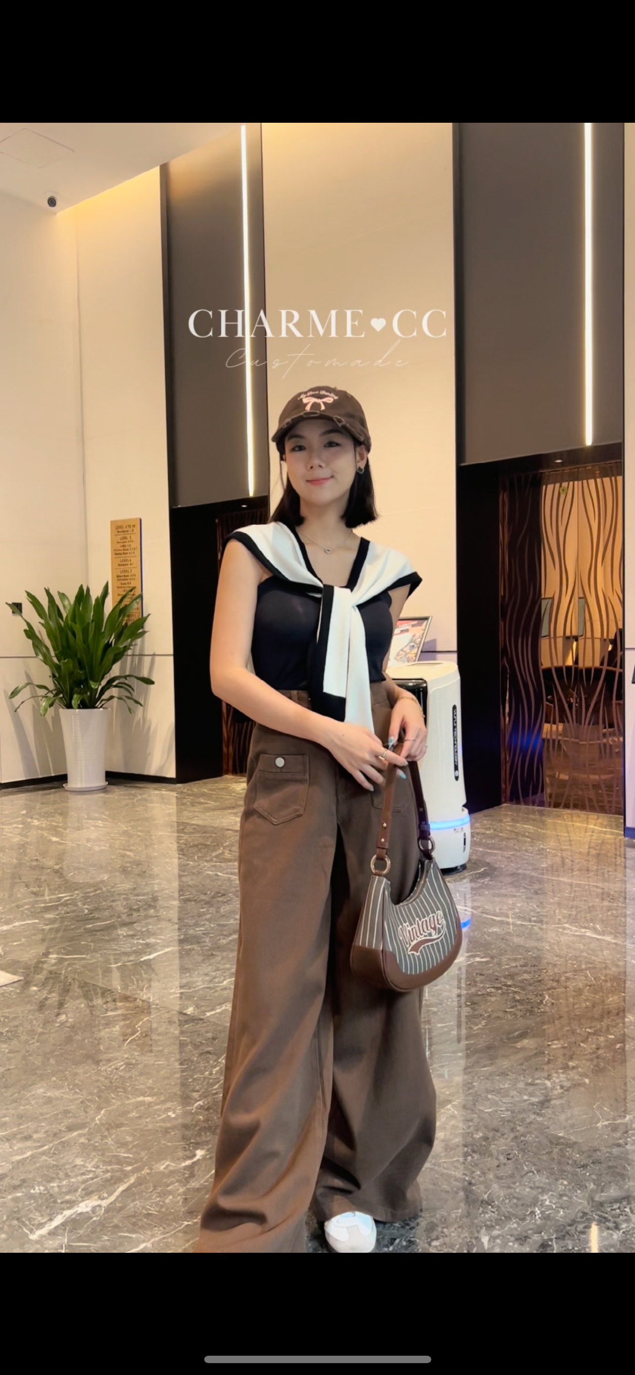 𝘾𝙃𝘼𝙍𝙈𝙀 Simone Pants（Brown）