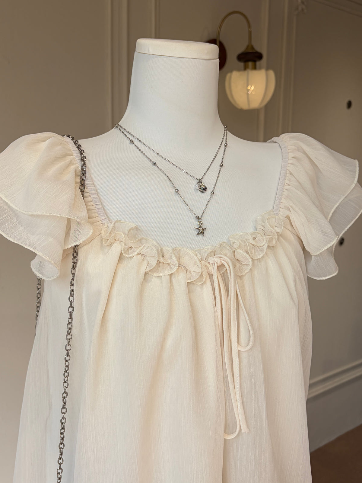 Camille Ruffle Chiffon Blouse