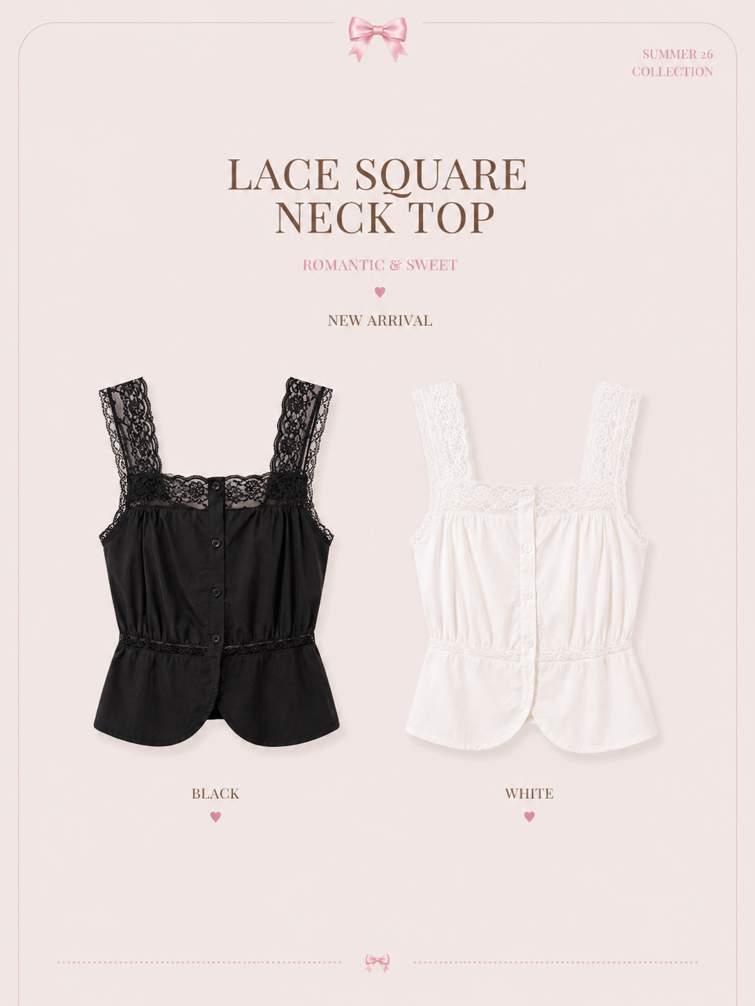 Lace Muse Square Neck Top