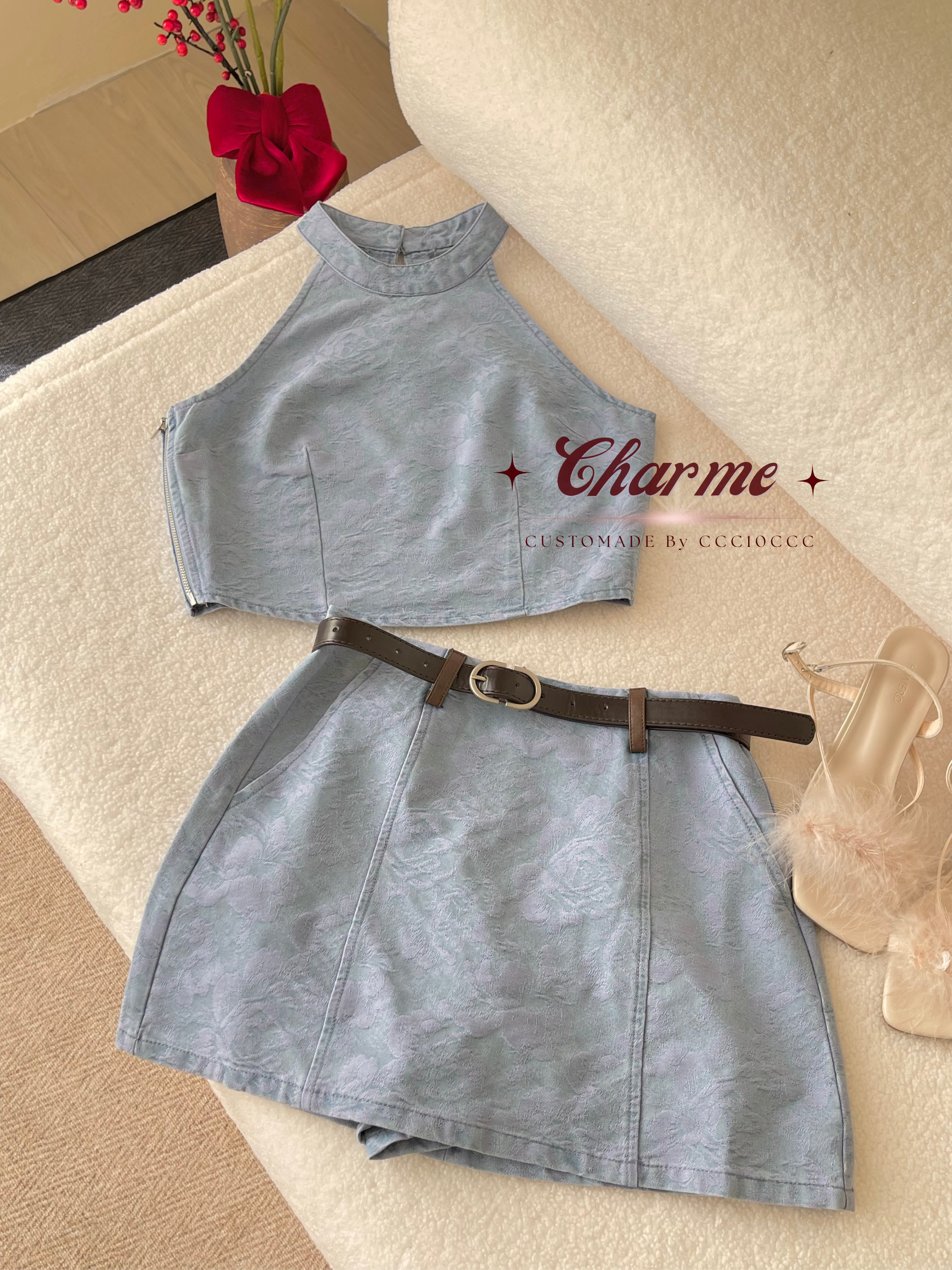 Whisper Set 雾语 · 挂脖背心