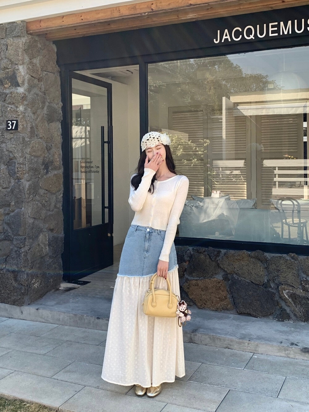 Lily Denim Mix Skirt