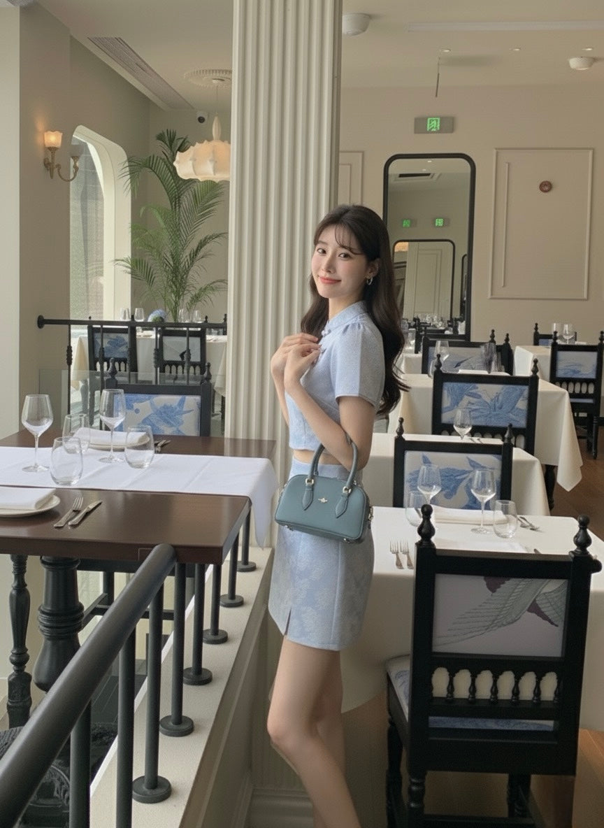 Ying盈千 · 旗袍 (Blue)