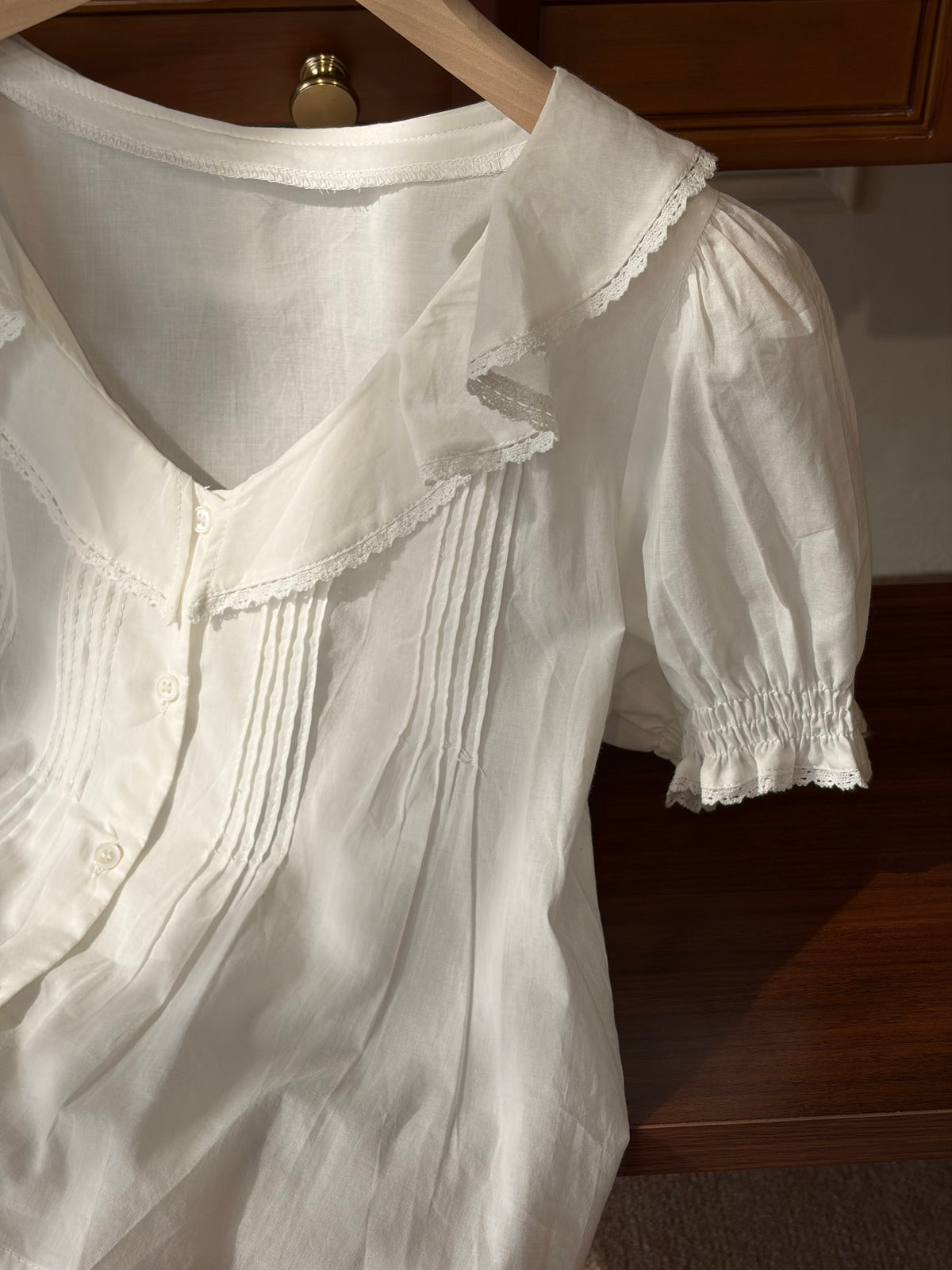 Elise Ruffle Collar Blouse