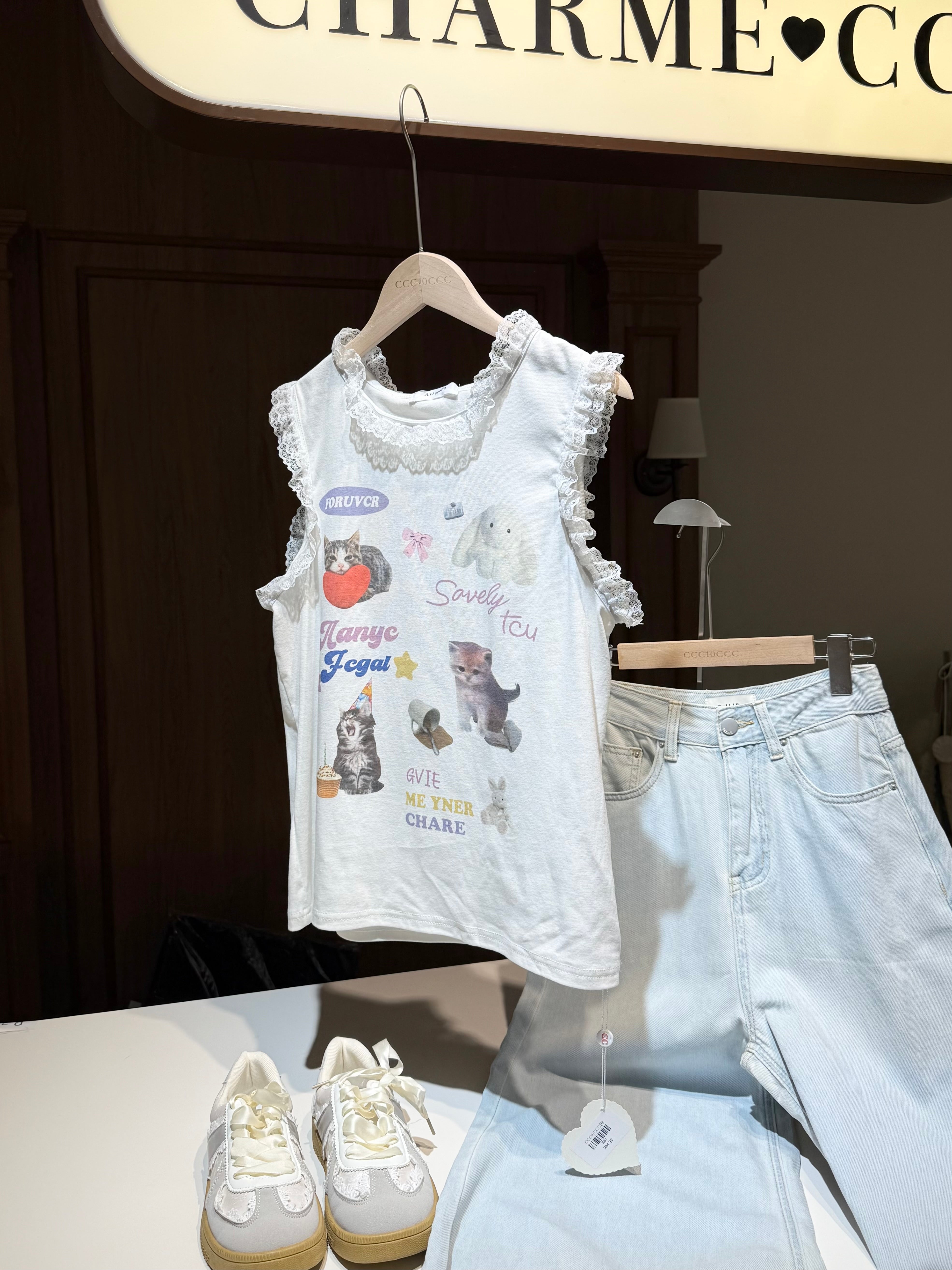 Emoji Lace Top