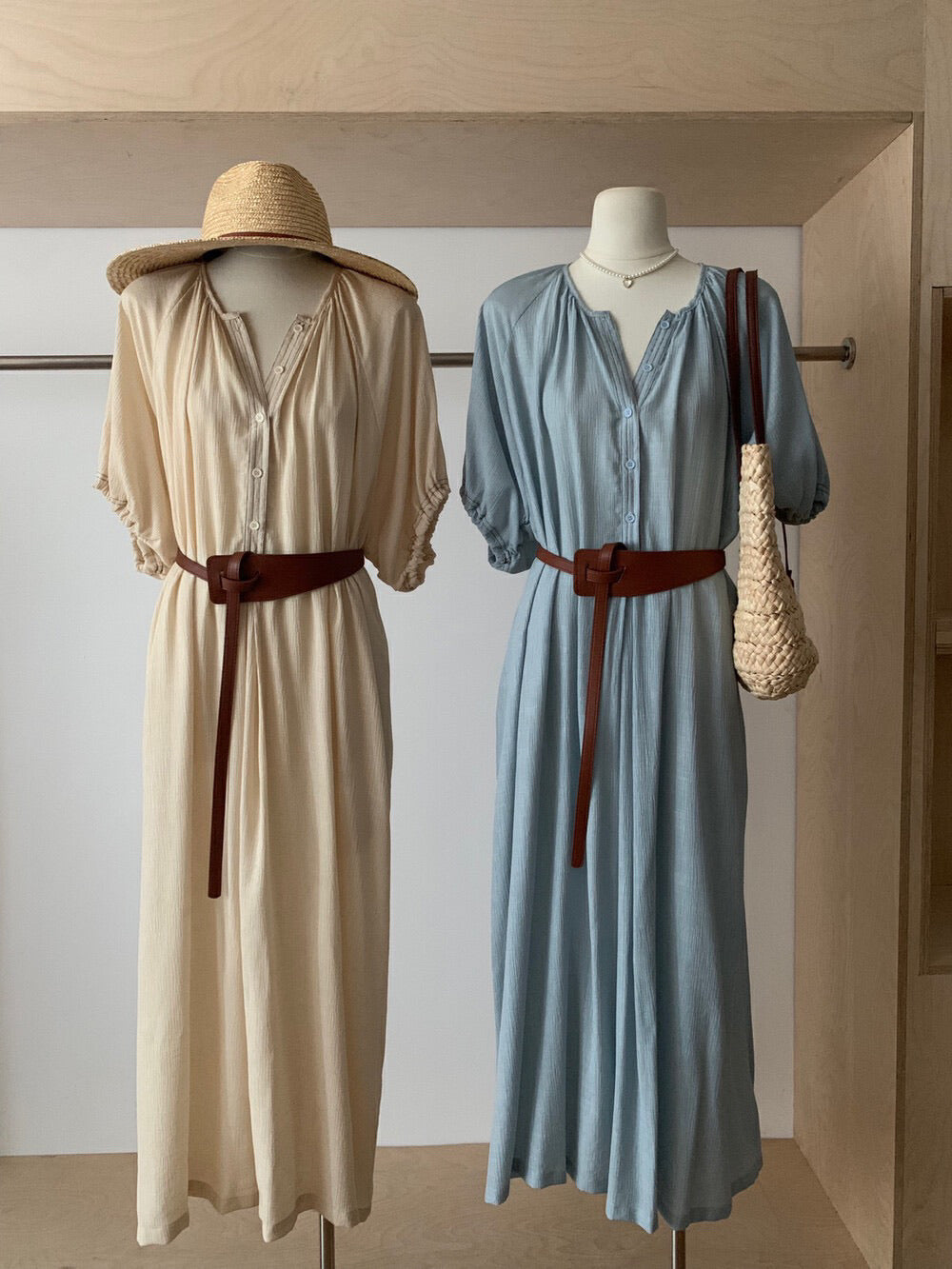 度假风气质款 Bella Dress (free belt)