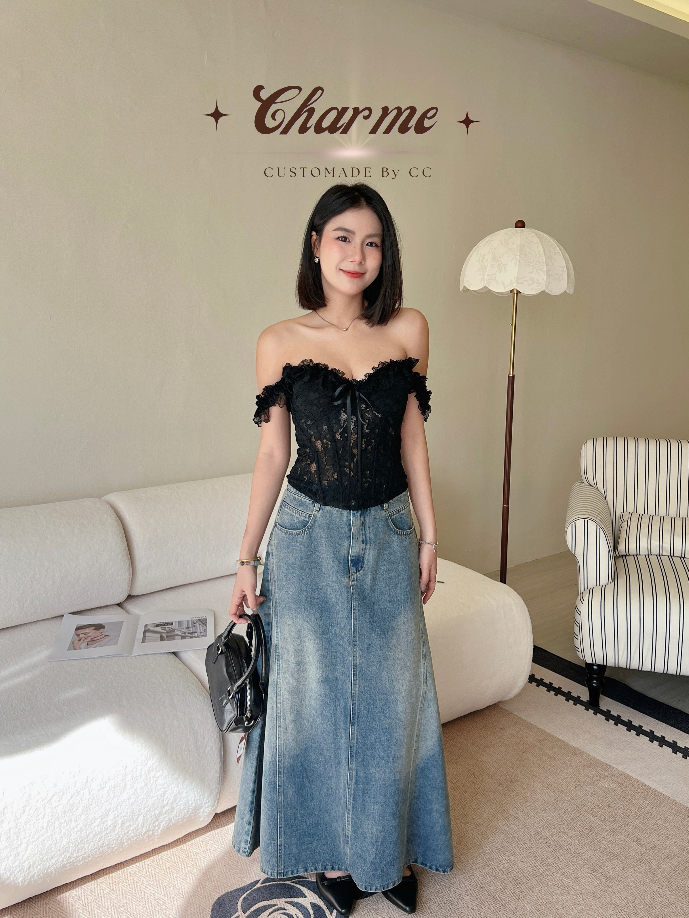 Elodie Denim Skirt