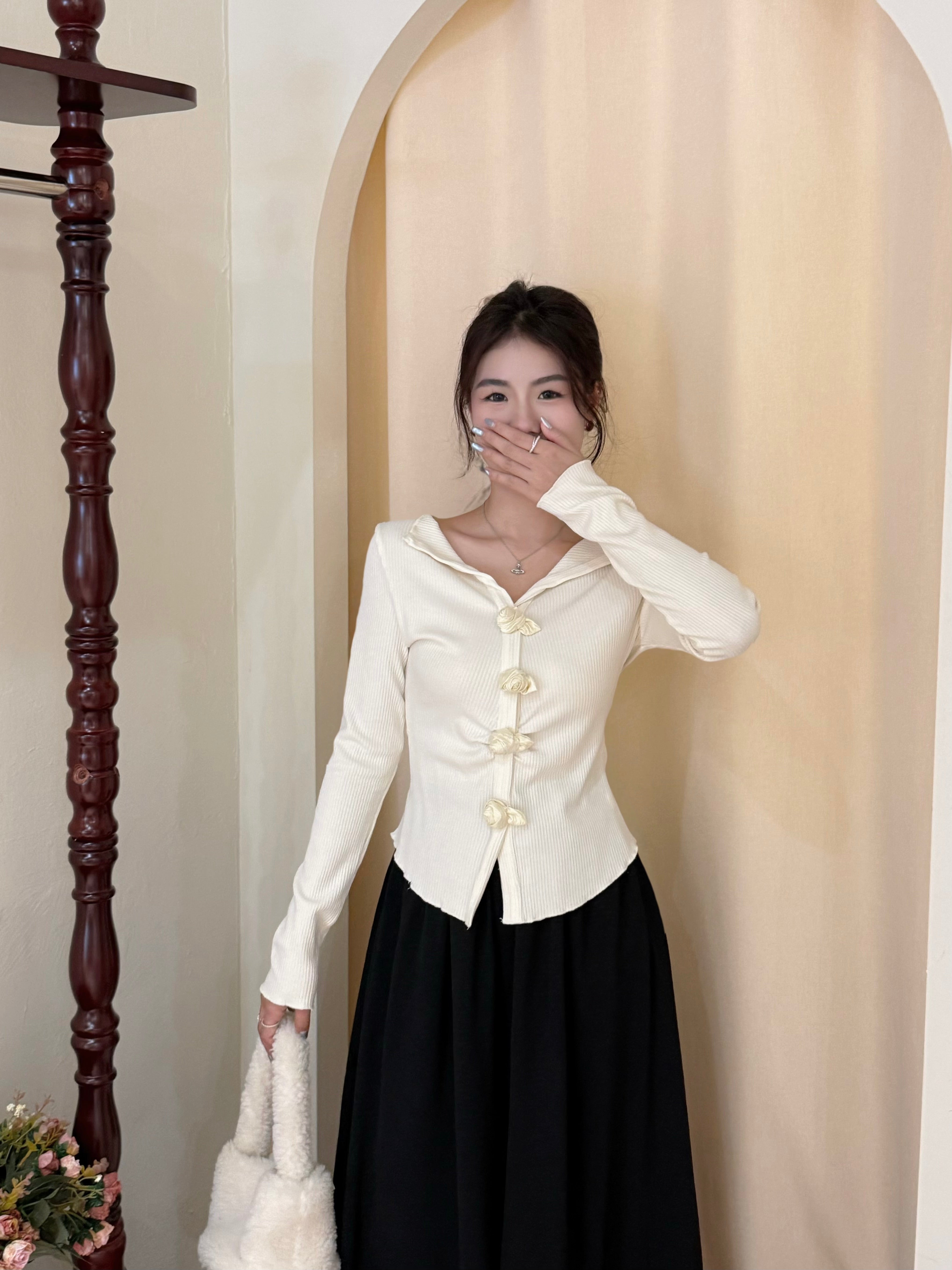 Rose Knit Top