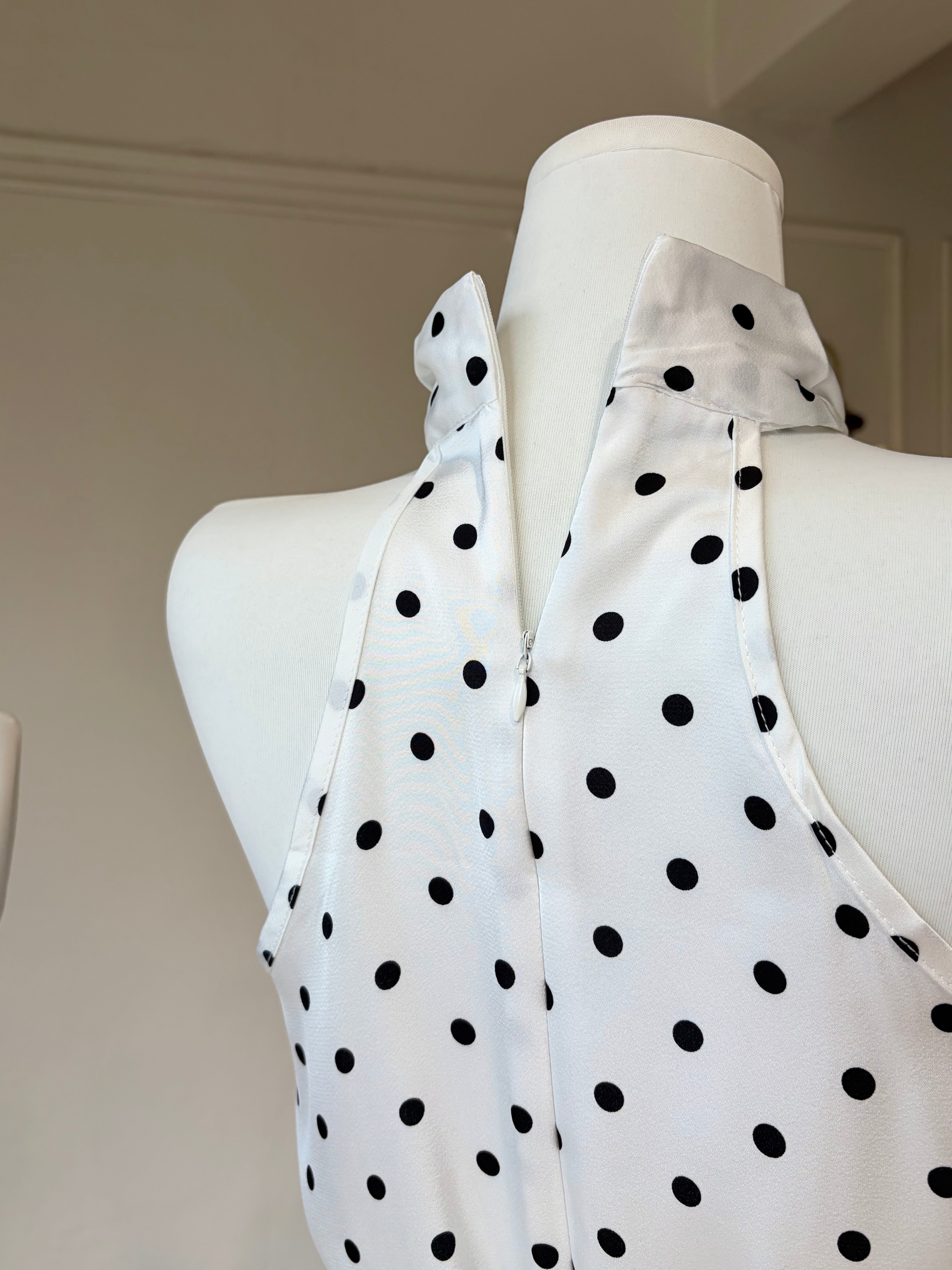 Celine Polka Halter Top