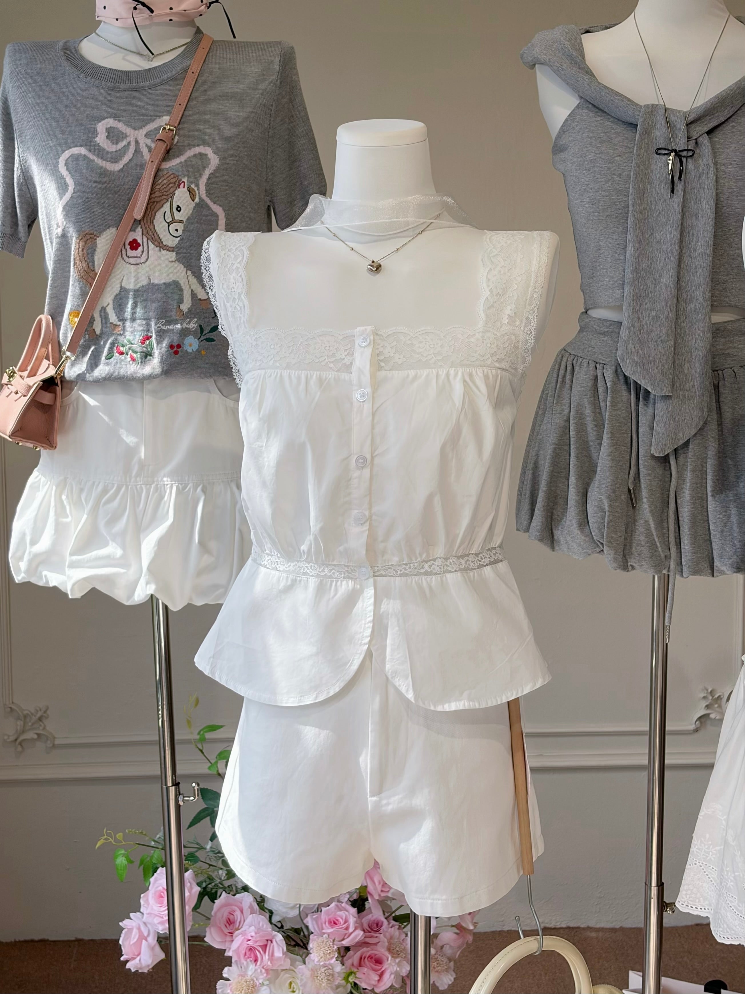 Lace Muse Square Neck Top