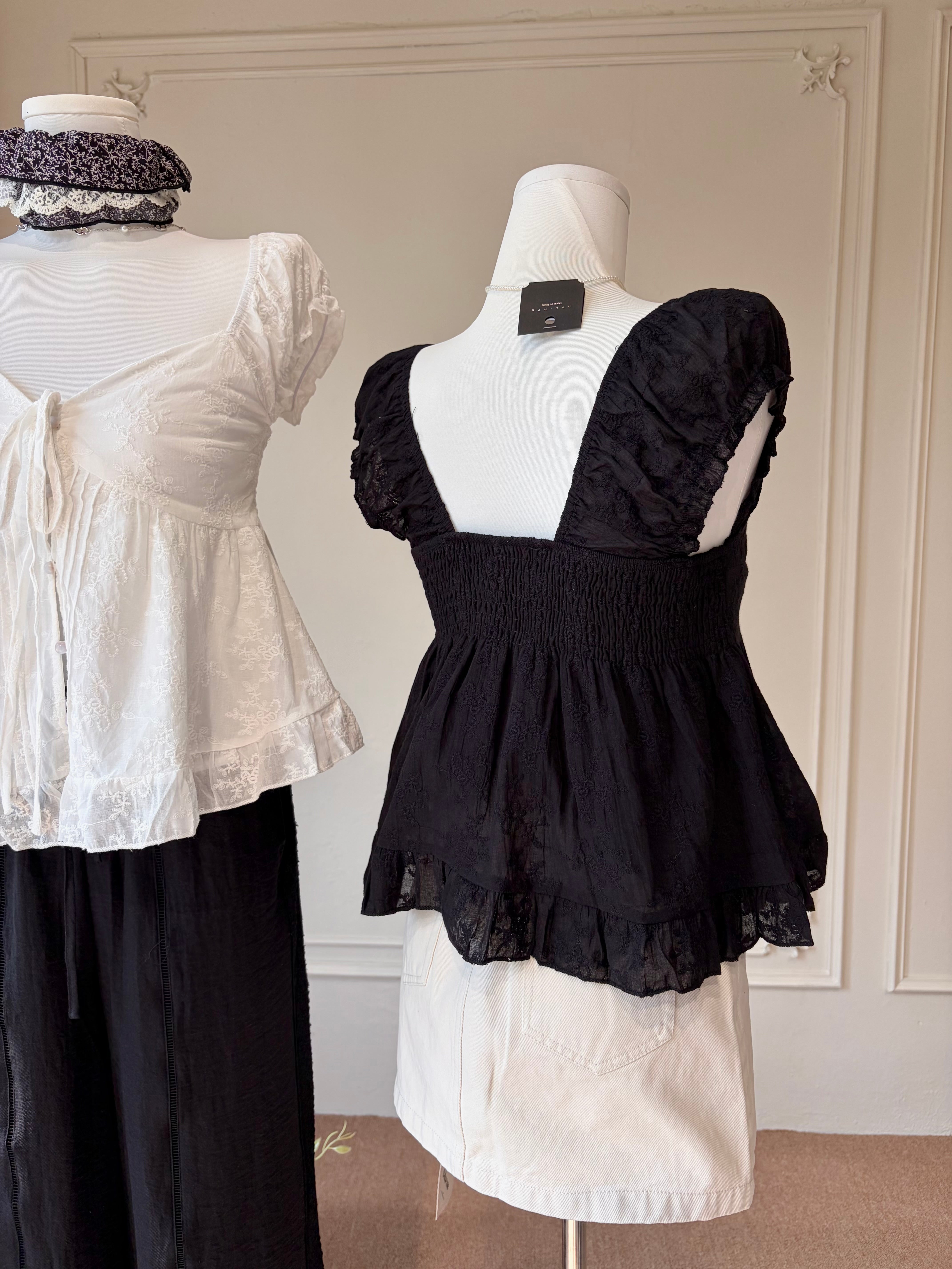 Cara Lace Babydoll Top