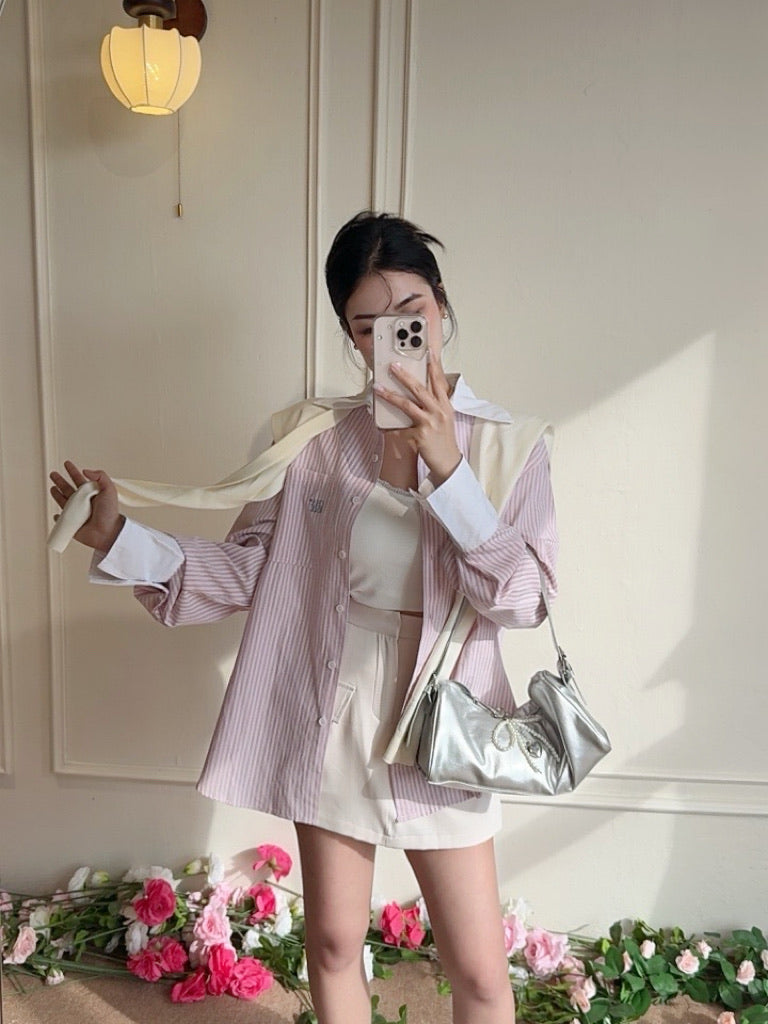 𝘾𝙃𝘼𝙍𝙈𝙀 Serenity Shirt（Pink）