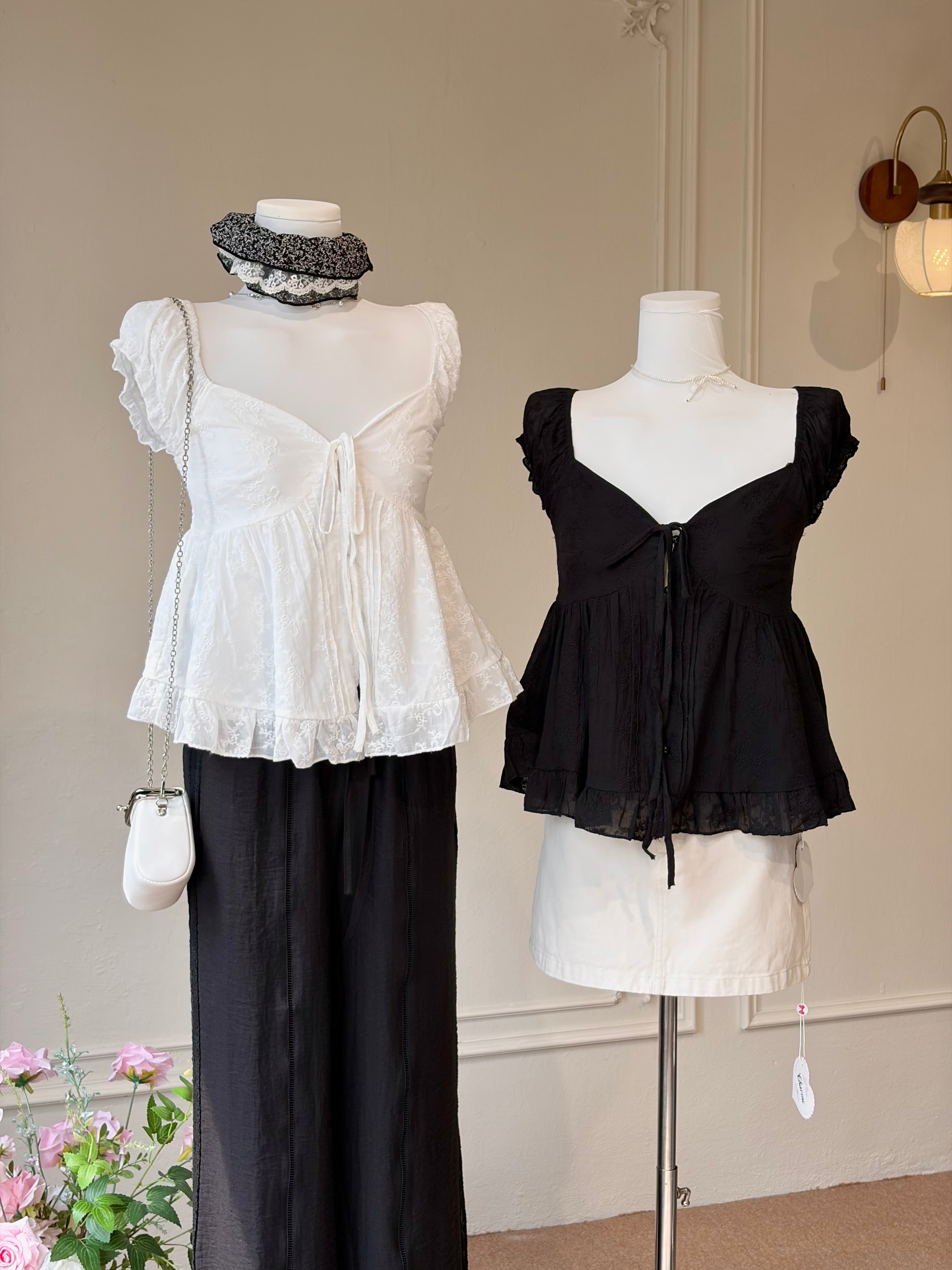 Cara Lace Babydoll Top