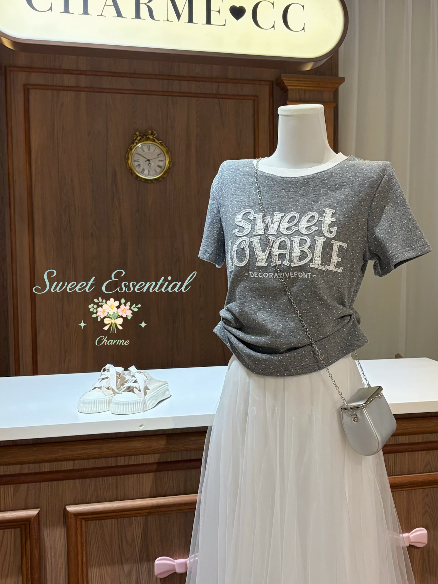 cute typography t shirt casual women