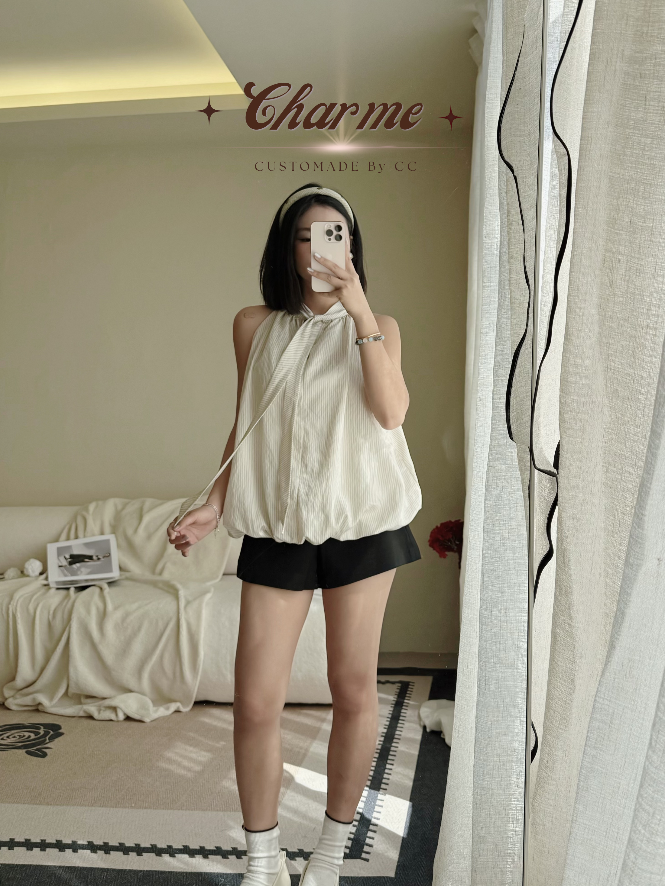 Perfect A Shorts (Beige)