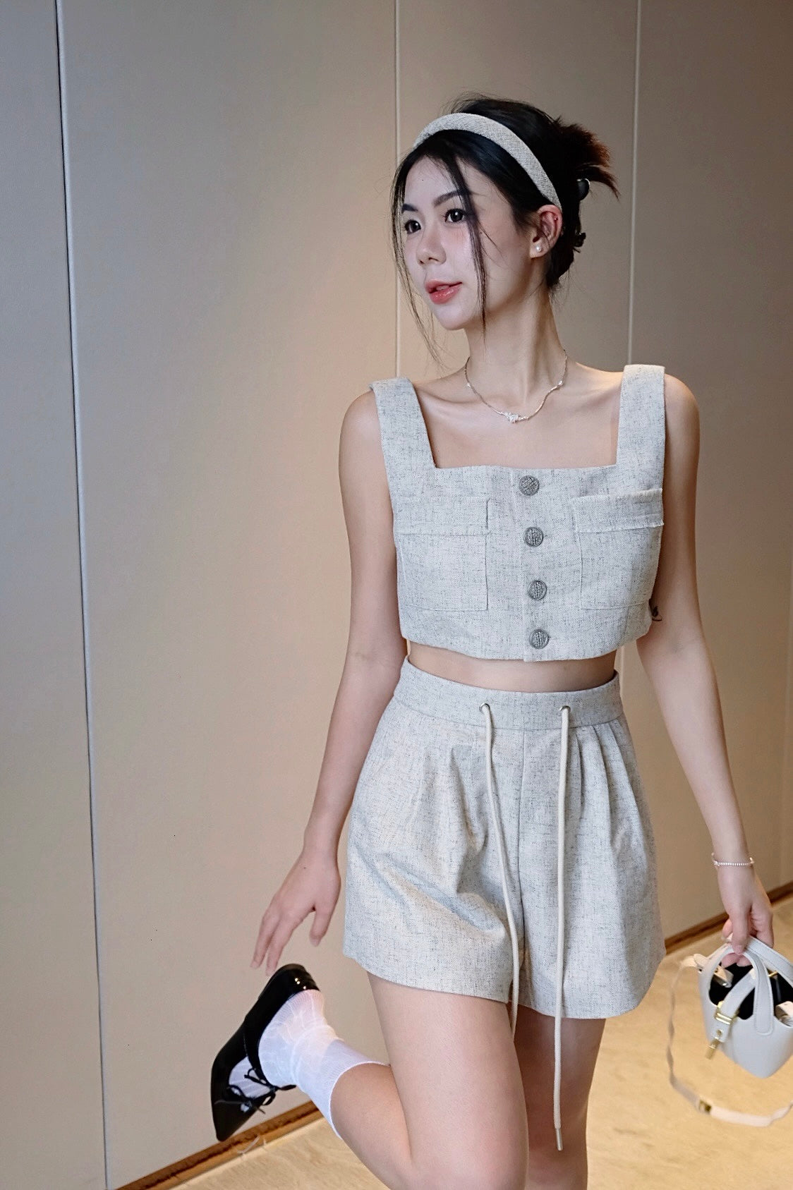 𝘾𝙃𝘼𝙍𝙈𝙀 Ophelia Tweed Shorts