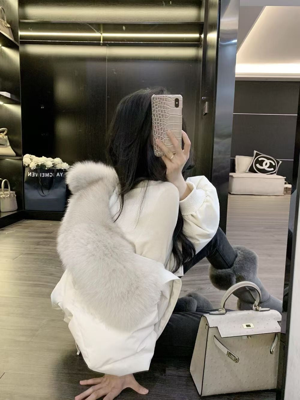 Velours Puffer jacket