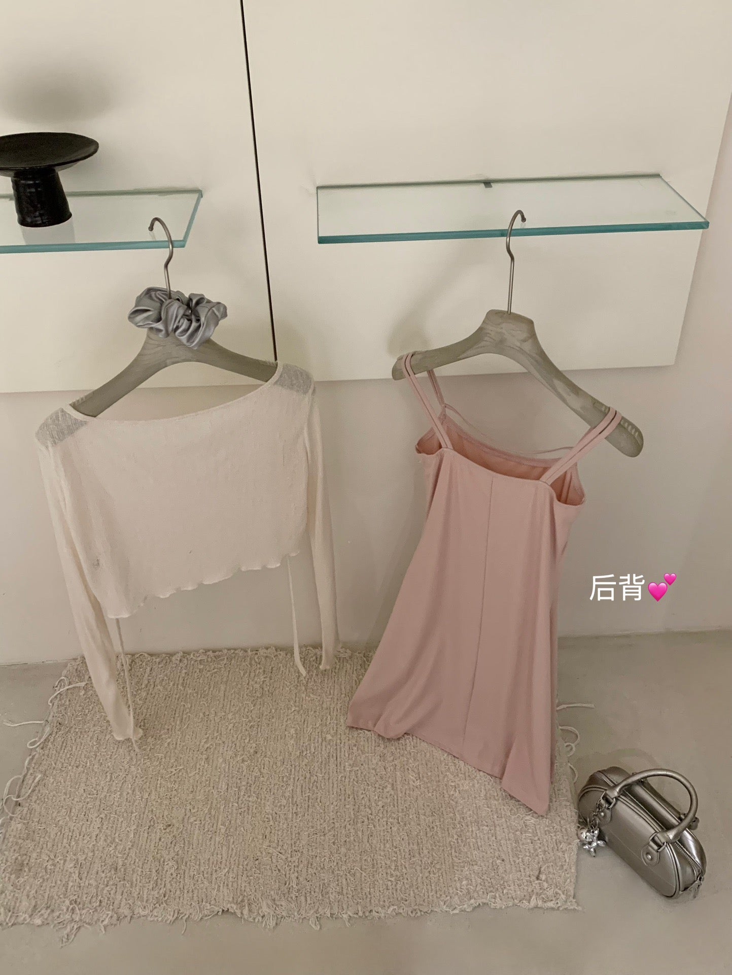 W8642 轻薄两件套 外套+连衣裙