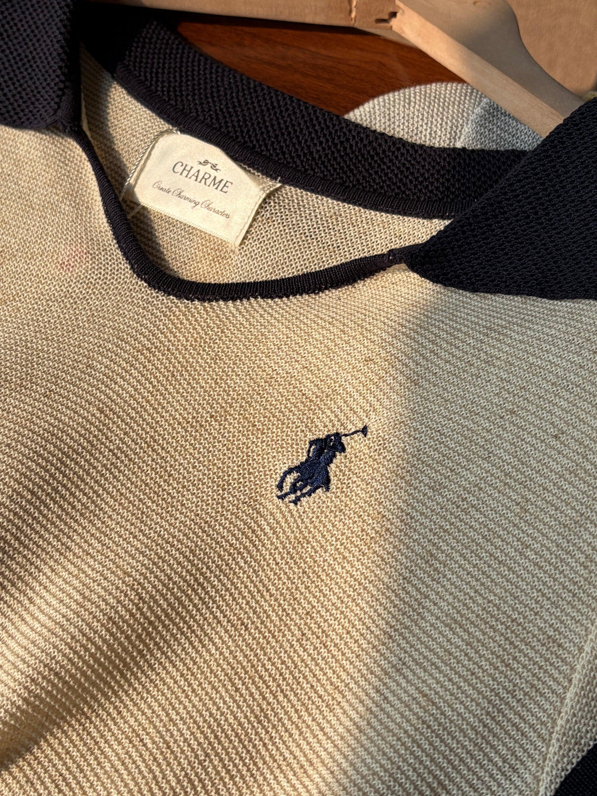 Colette Contrast Knit Polo