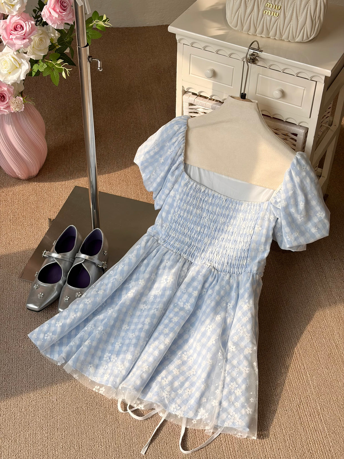 𝘾𝙃𝘼𝙍𝙈𝙀 Clara Gingham Dress