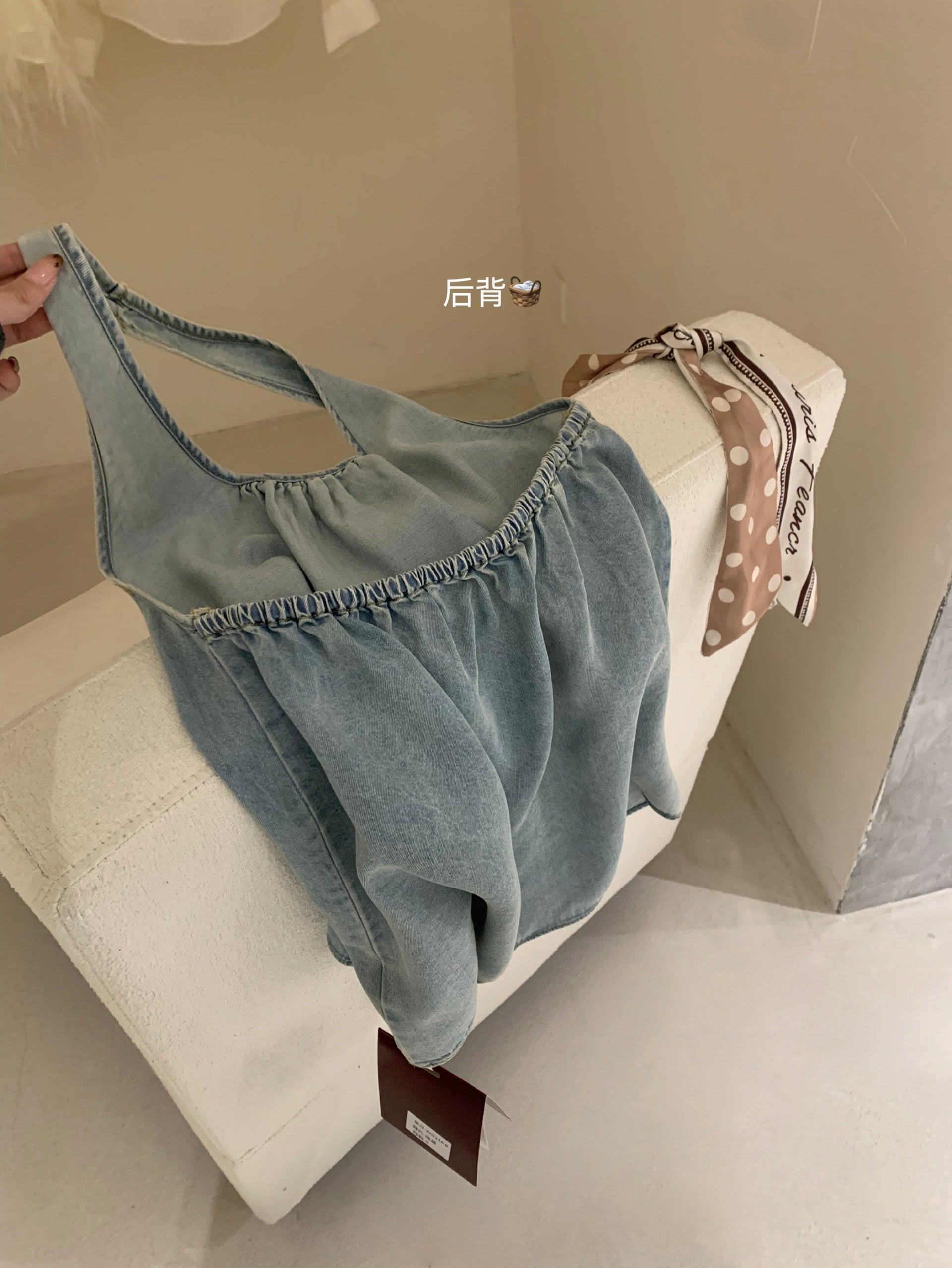 W8318 牛仔两件套 套装
