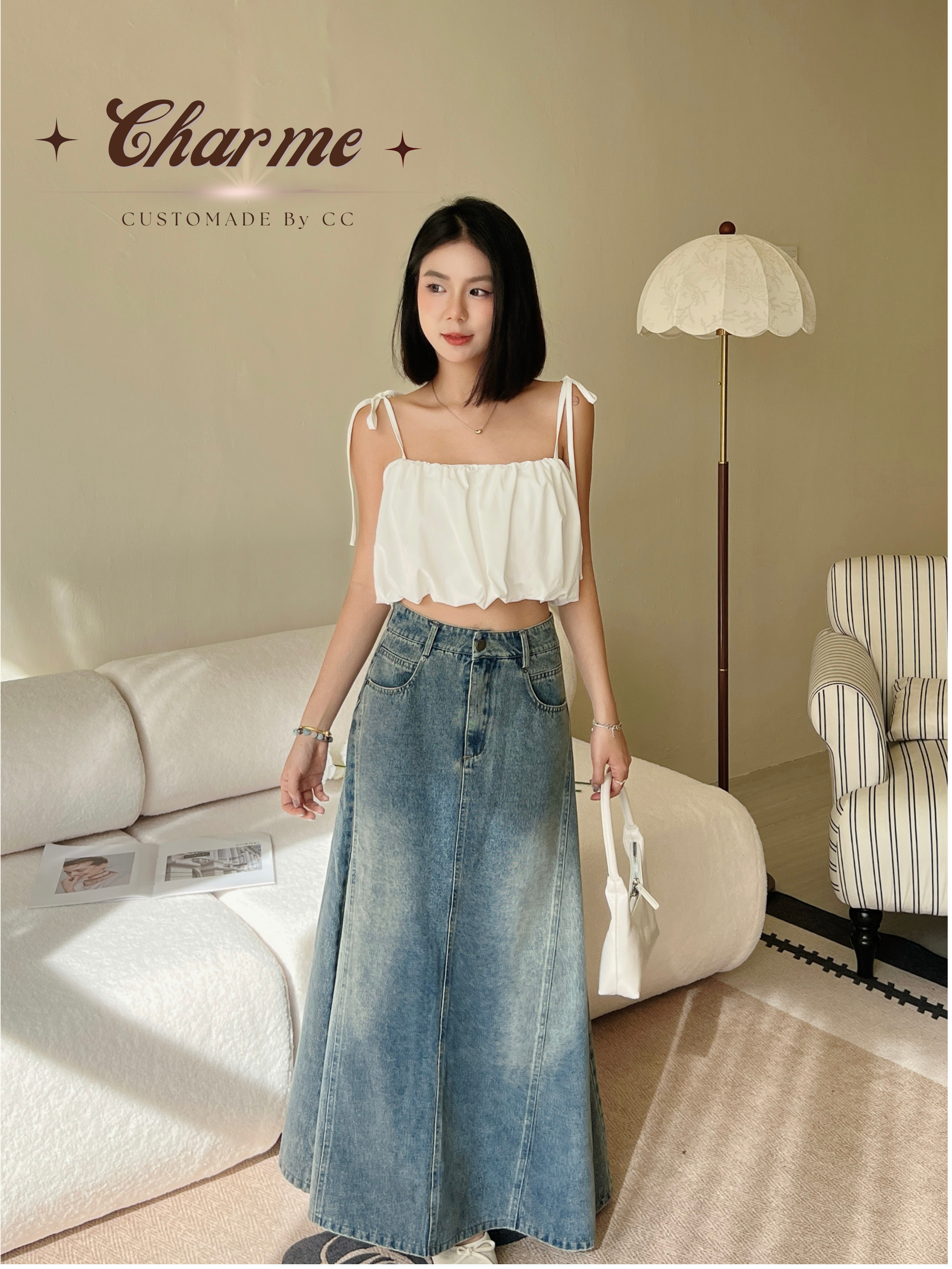 Elodie Denim Skirt