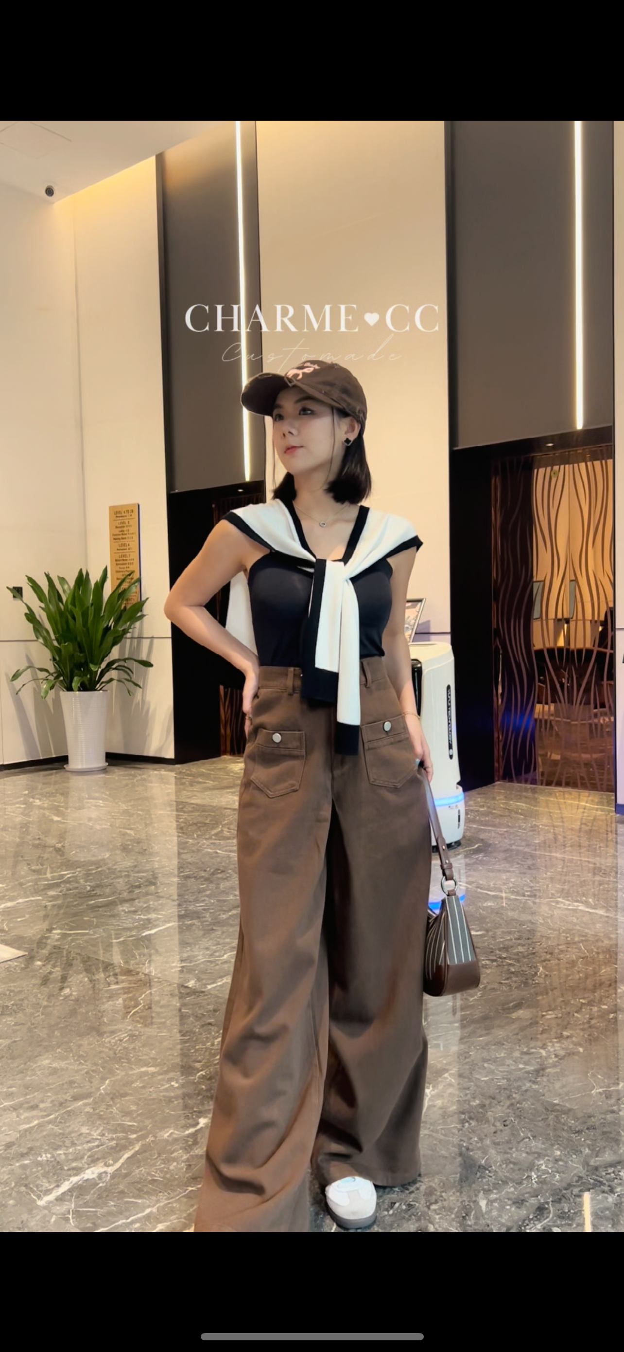 𝘾𝙃𝘼𝙍𝙈𝙀 Simone Pants（Brown）