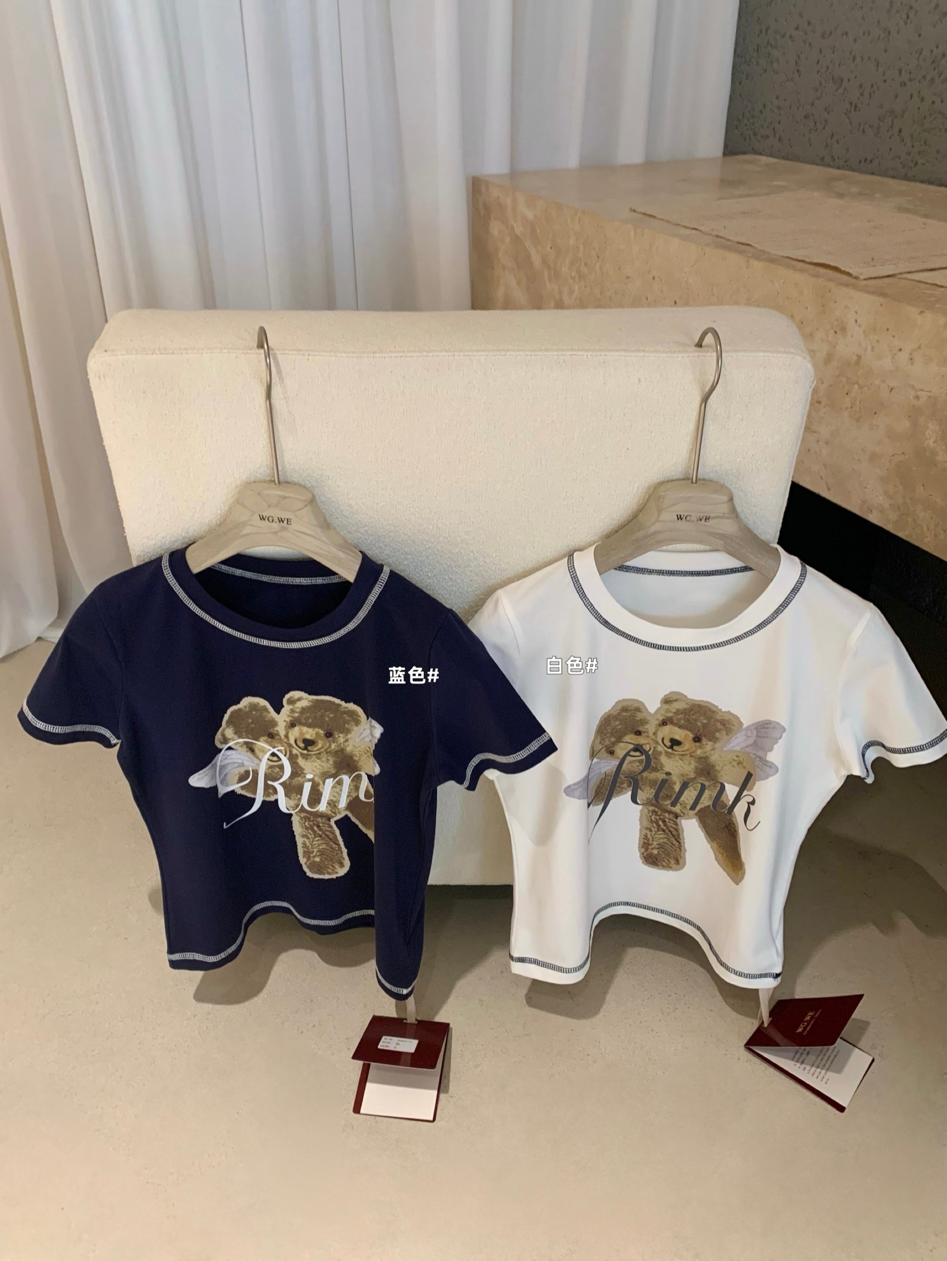 W8670 泰迪熊Baby Tee