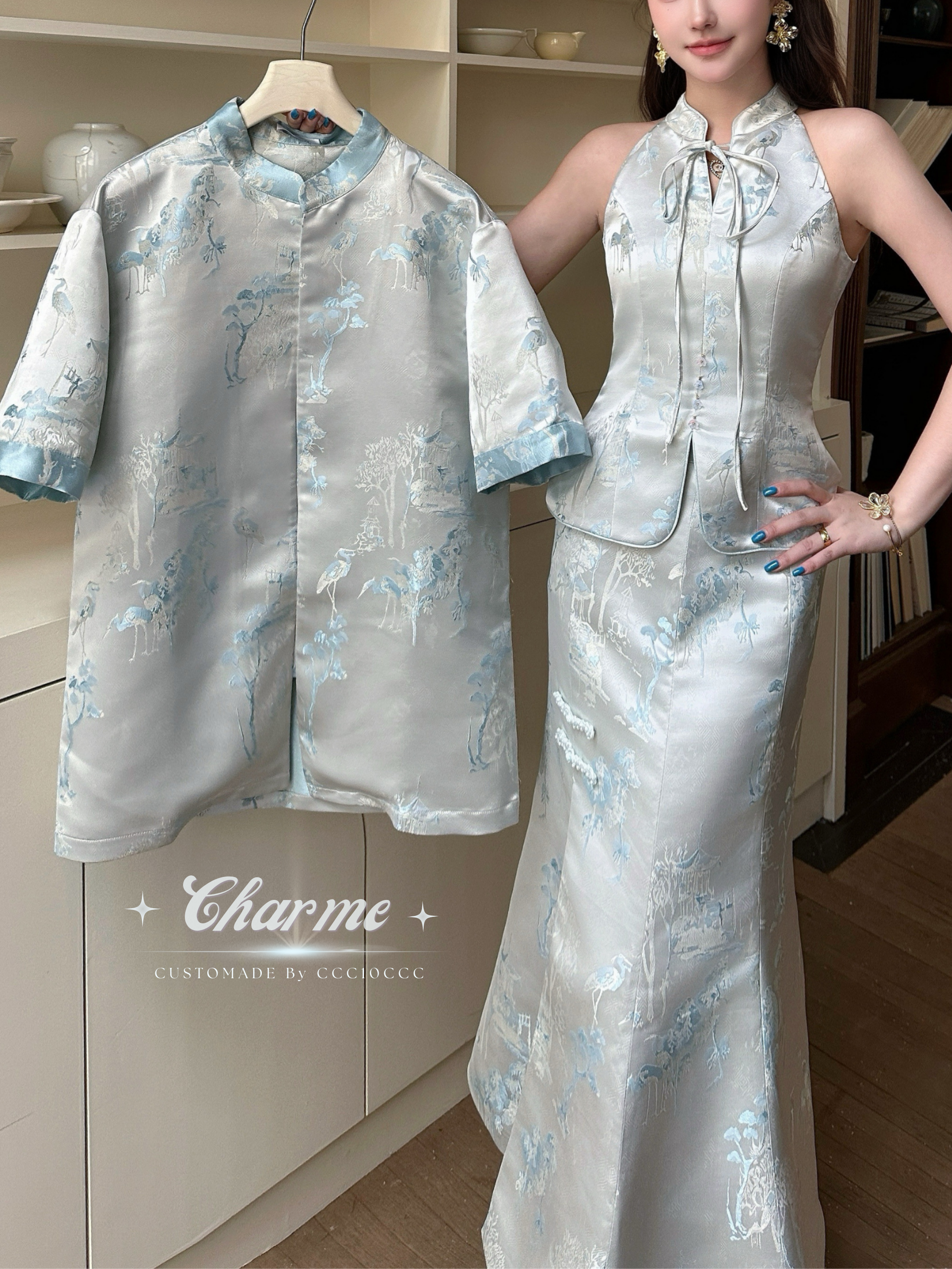 Jade Men Shirt 玉鹿吟 · 唐装