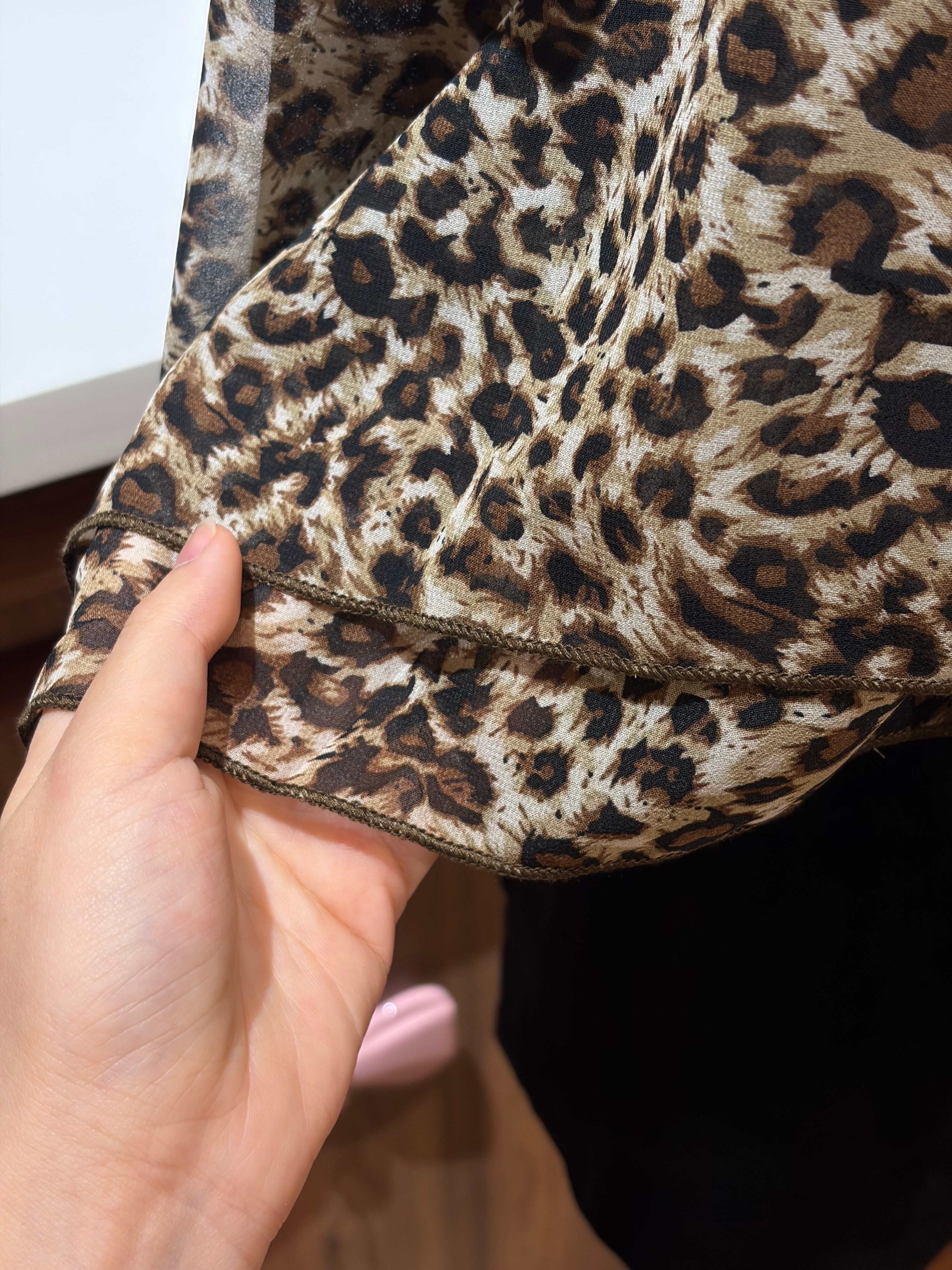 Leopard Ruffle Cami Top