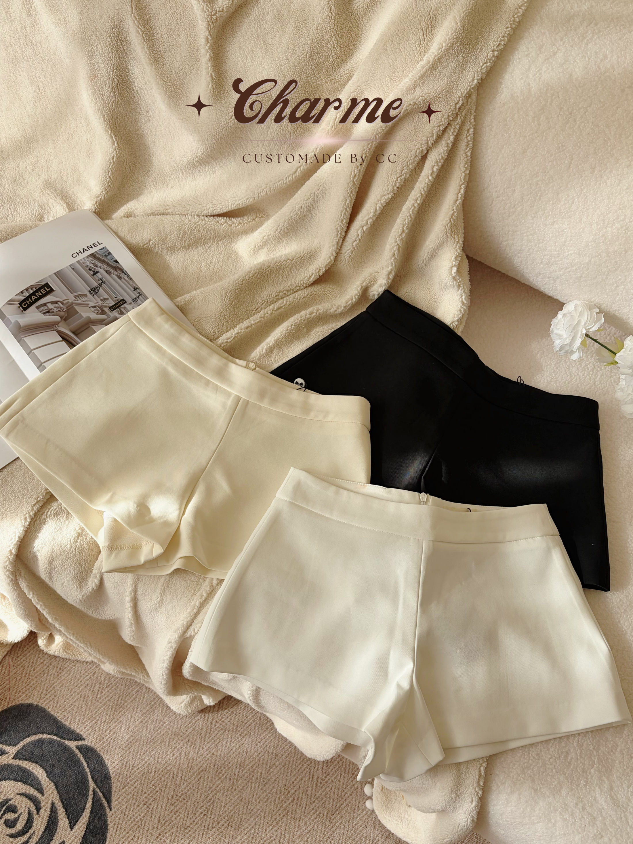 Perfect A Shorts (Beige)