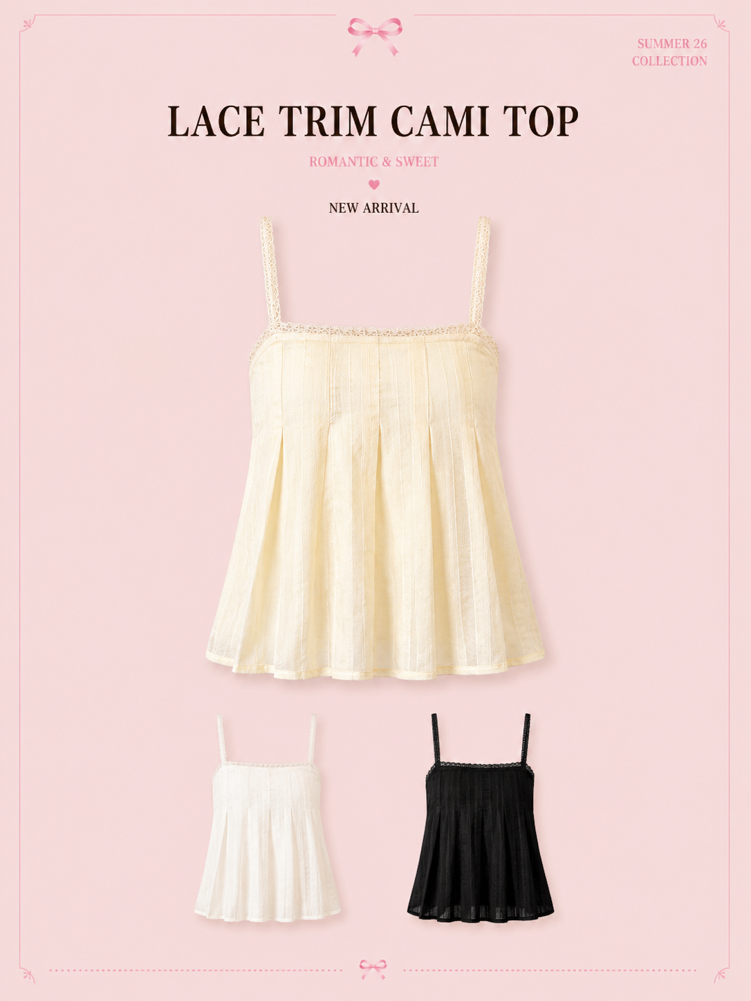 LACE TRIM CAMI TOP