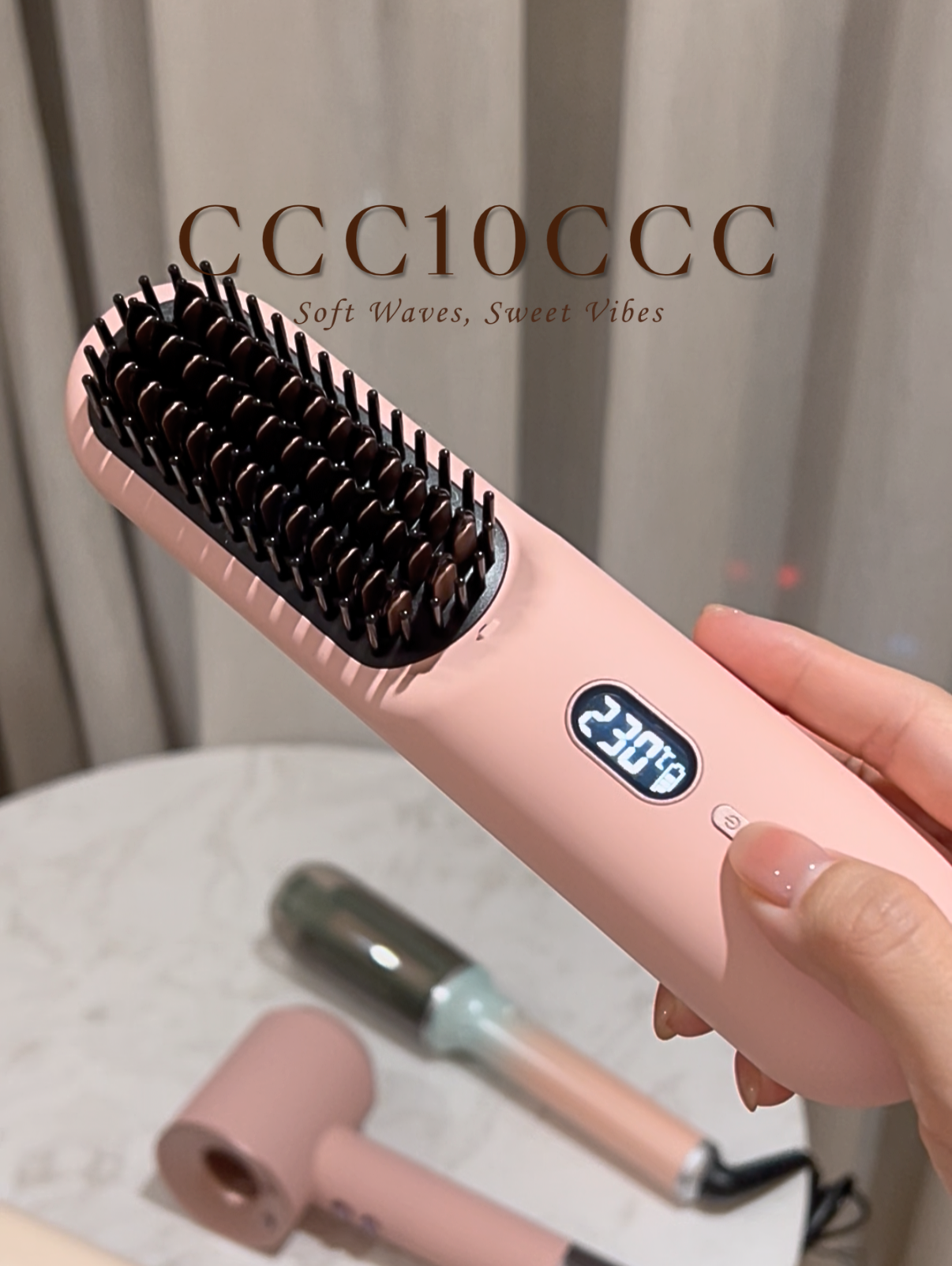 负离子无线发梳 充电款！