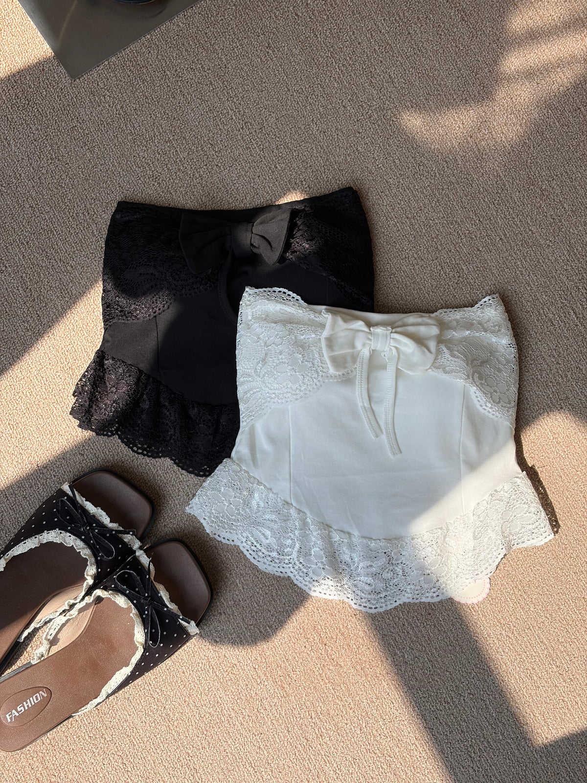 Luna Lace Ribbon Top (Padded)