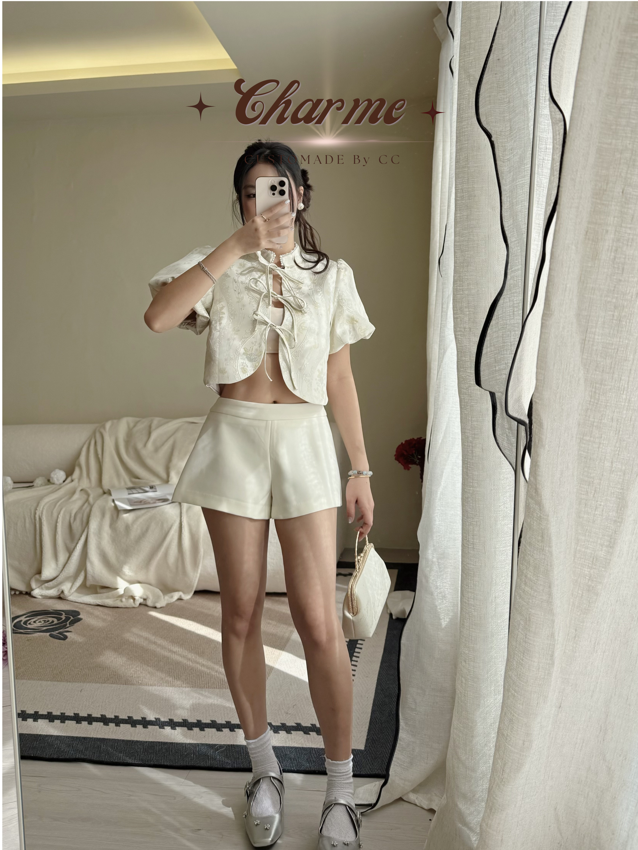 Perfect A Shorts (Beige)