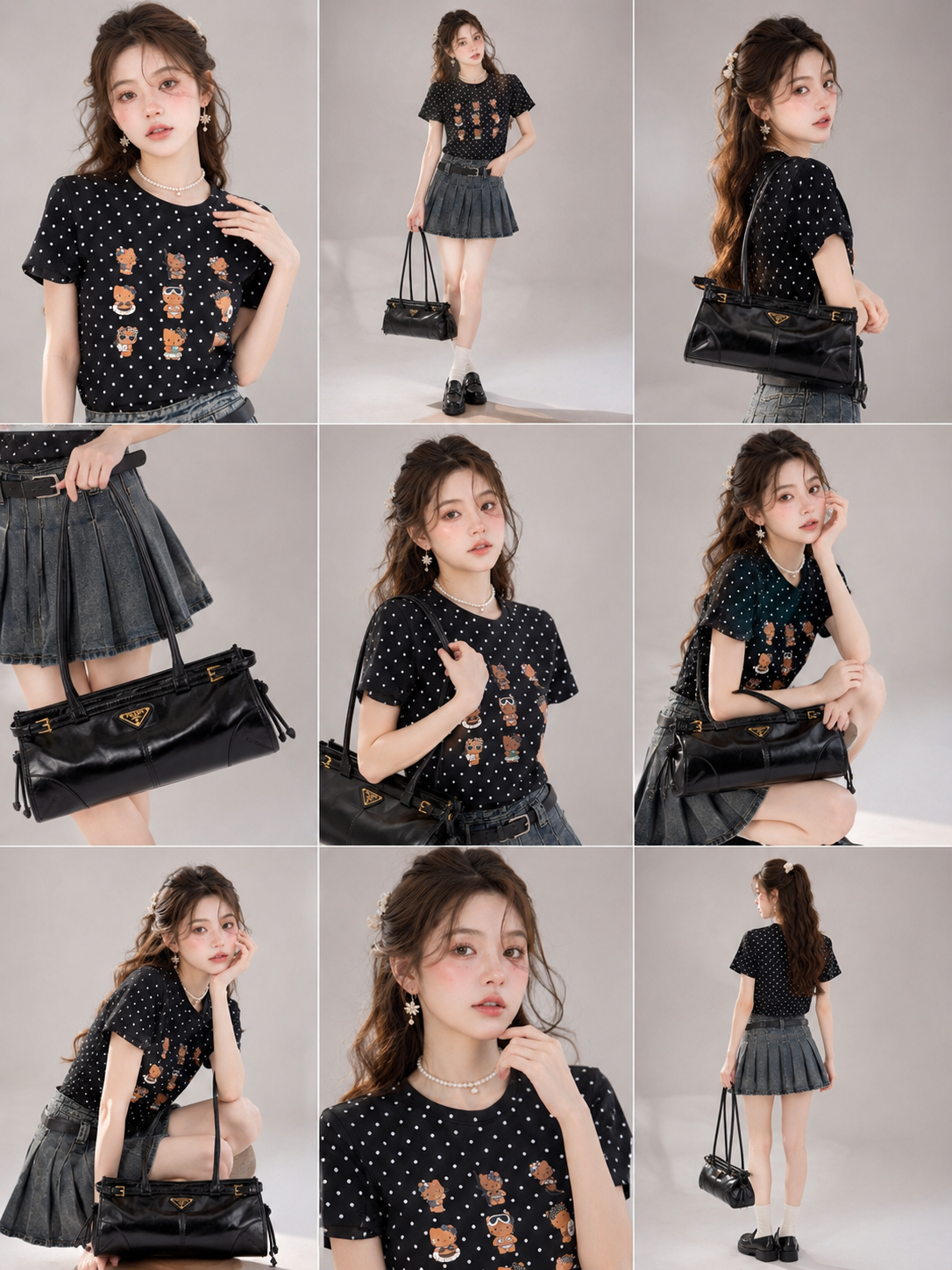 Polka Kitty Tee
