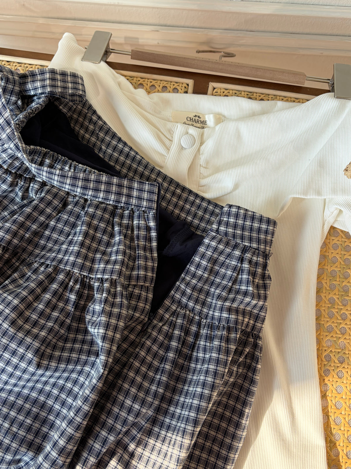 Clara Gingham Skort
